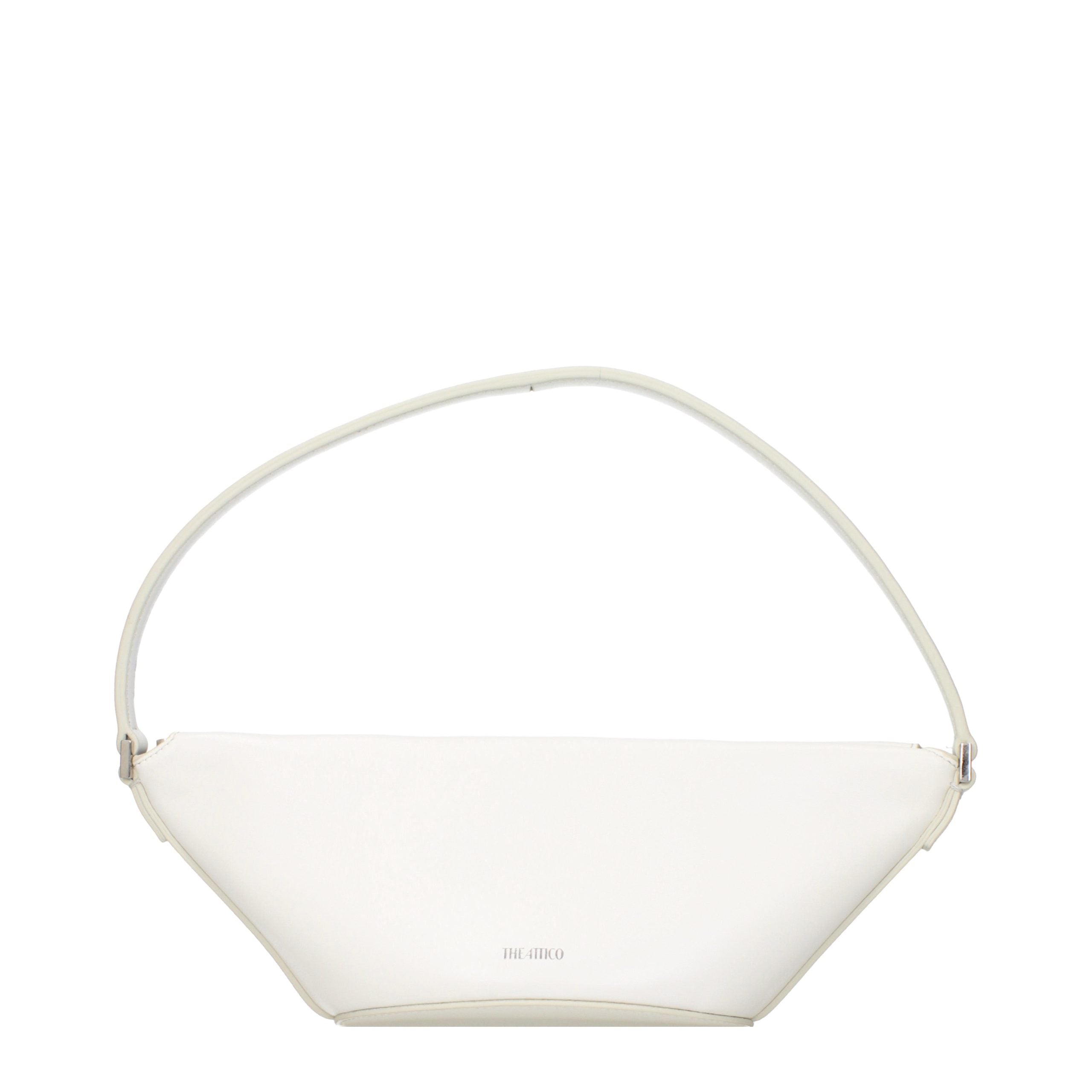 The Attico White Leather Women's Handbag