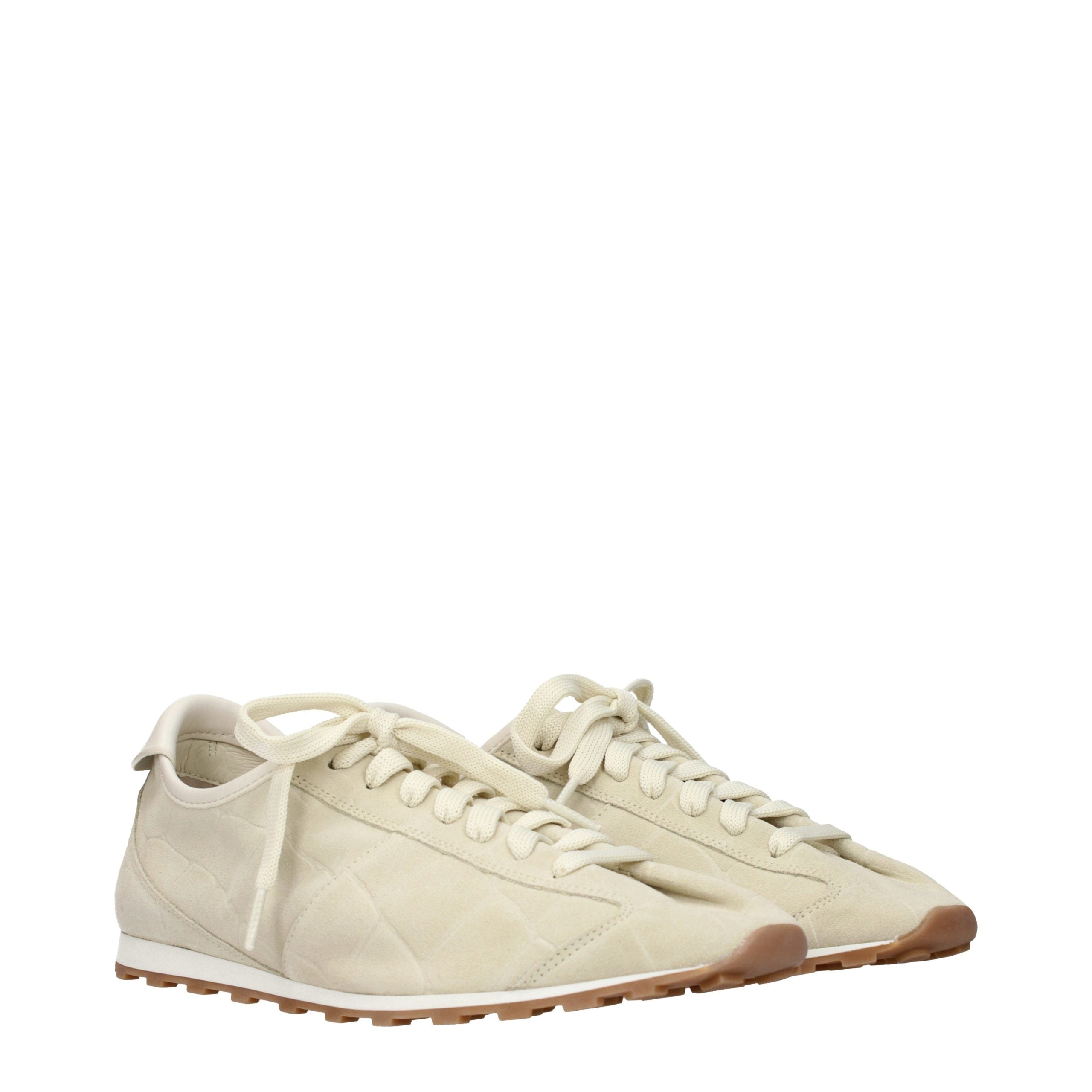 Jacquemus Beige Leather Women's Sneakers