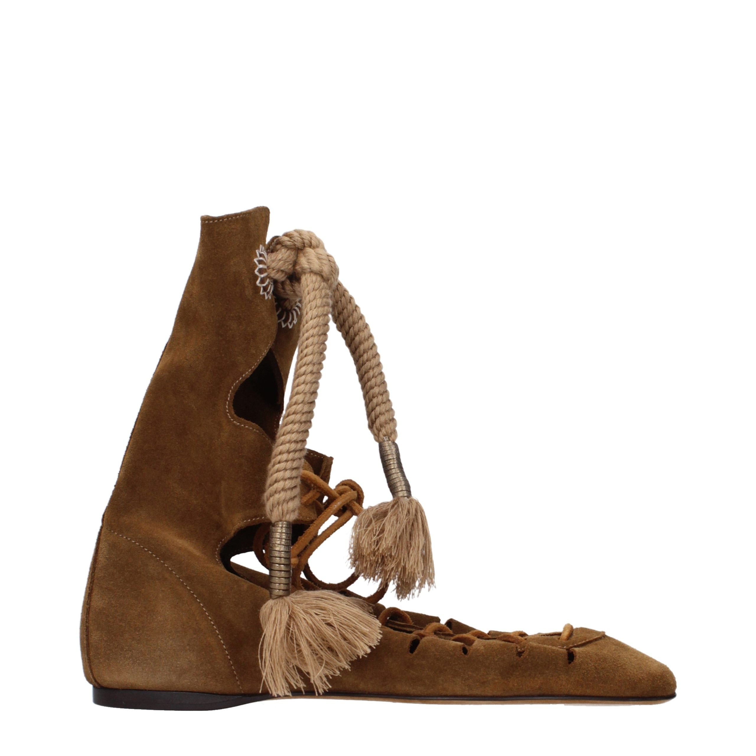 Isabel Marant Brown Leather Ankle Women's Boots