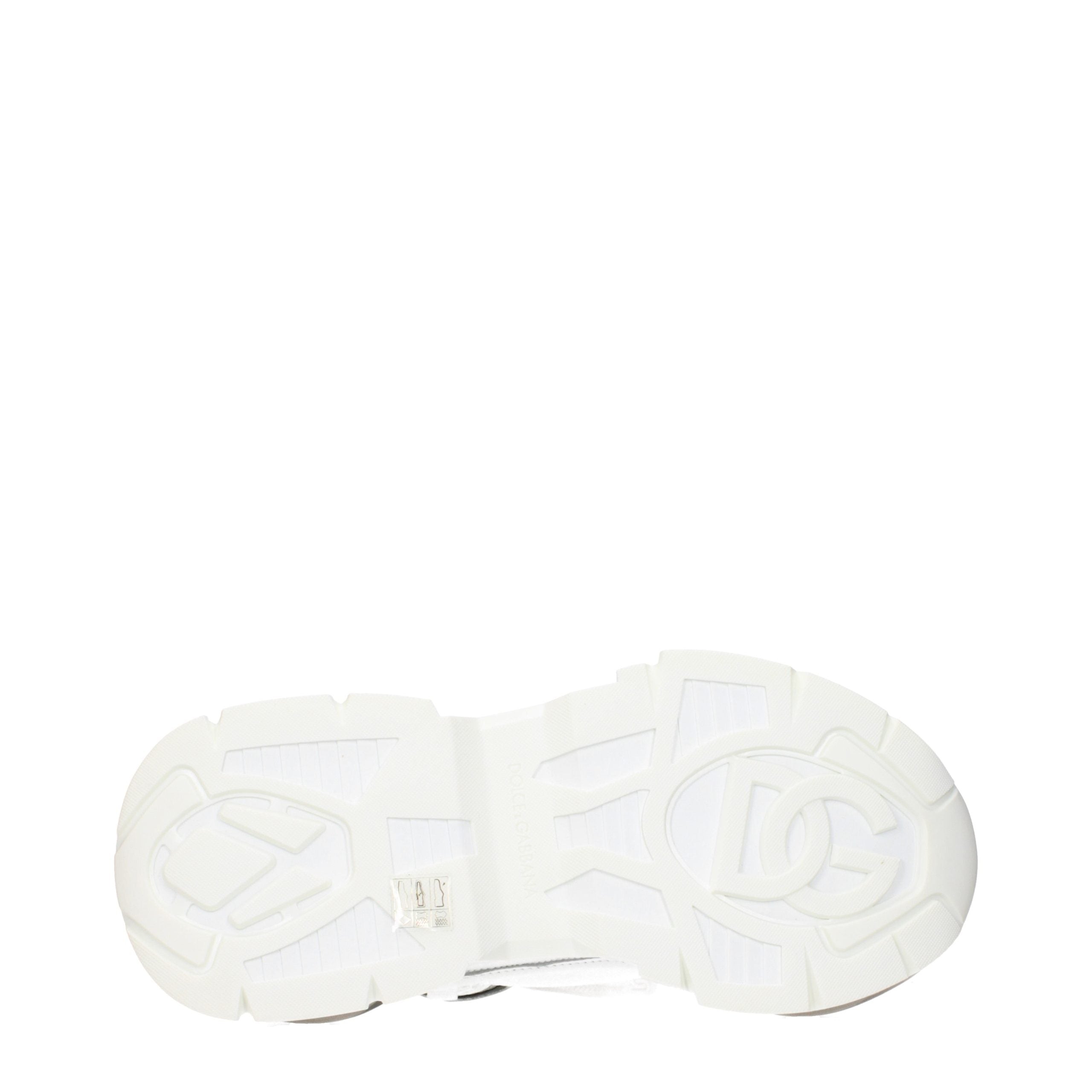 Dolce & Gabbana White Fabric Athletic Women's Sneakers