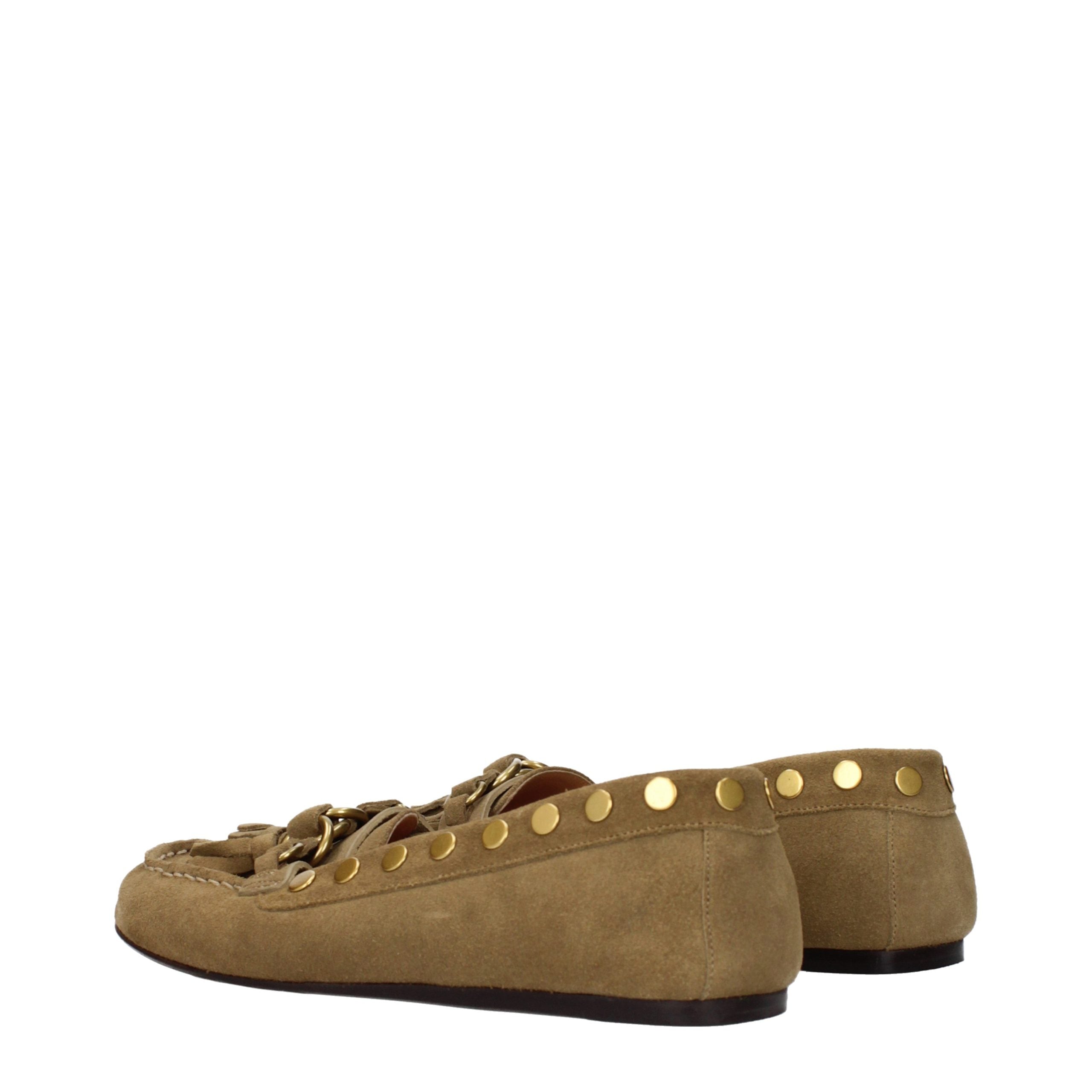 Isabel Marant Brown Leather Slip-On Women's Loafers