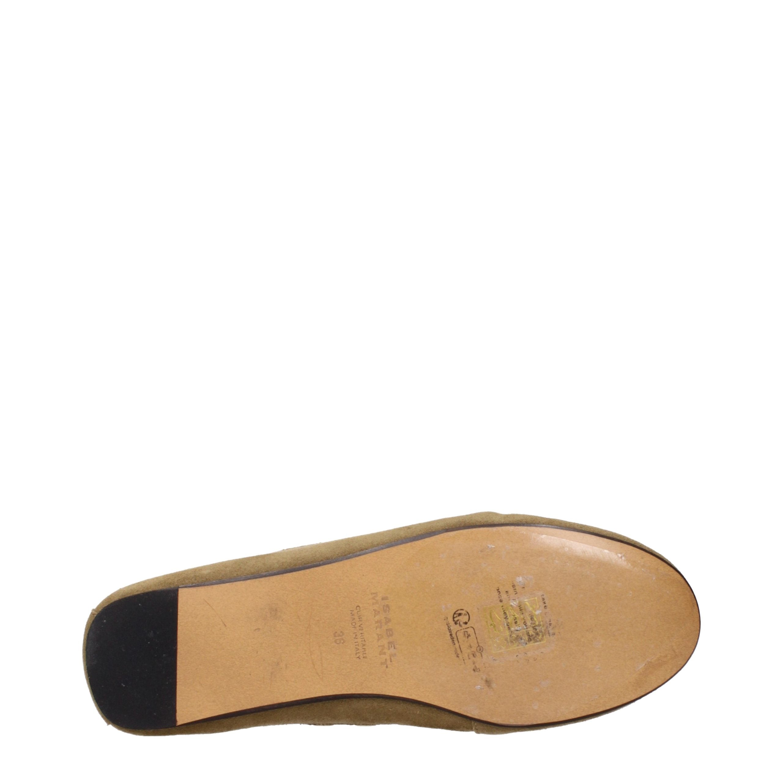 Isabel Marant Brown Leather Slip-On Women's Loafers