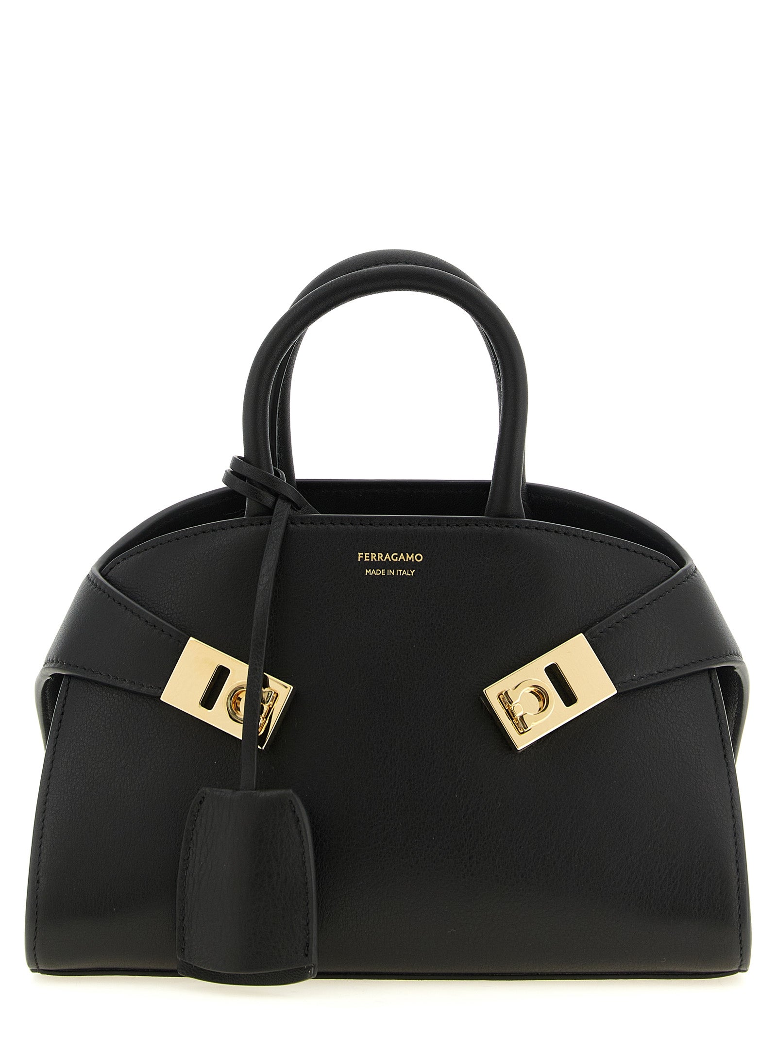 Ferragamo Black Calfskin Women's Handbag