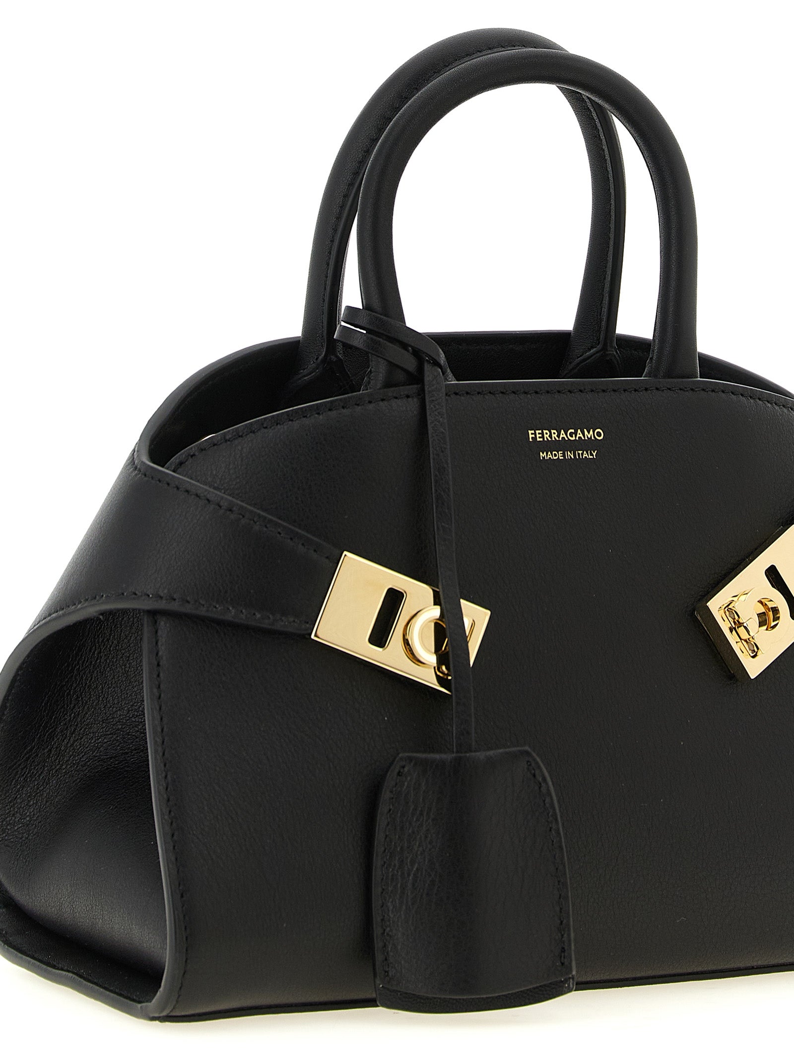 Ferragamo Black Calfskin Women's Handbag