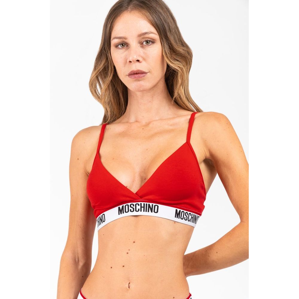 Moschino Red Cotton Women's Bra