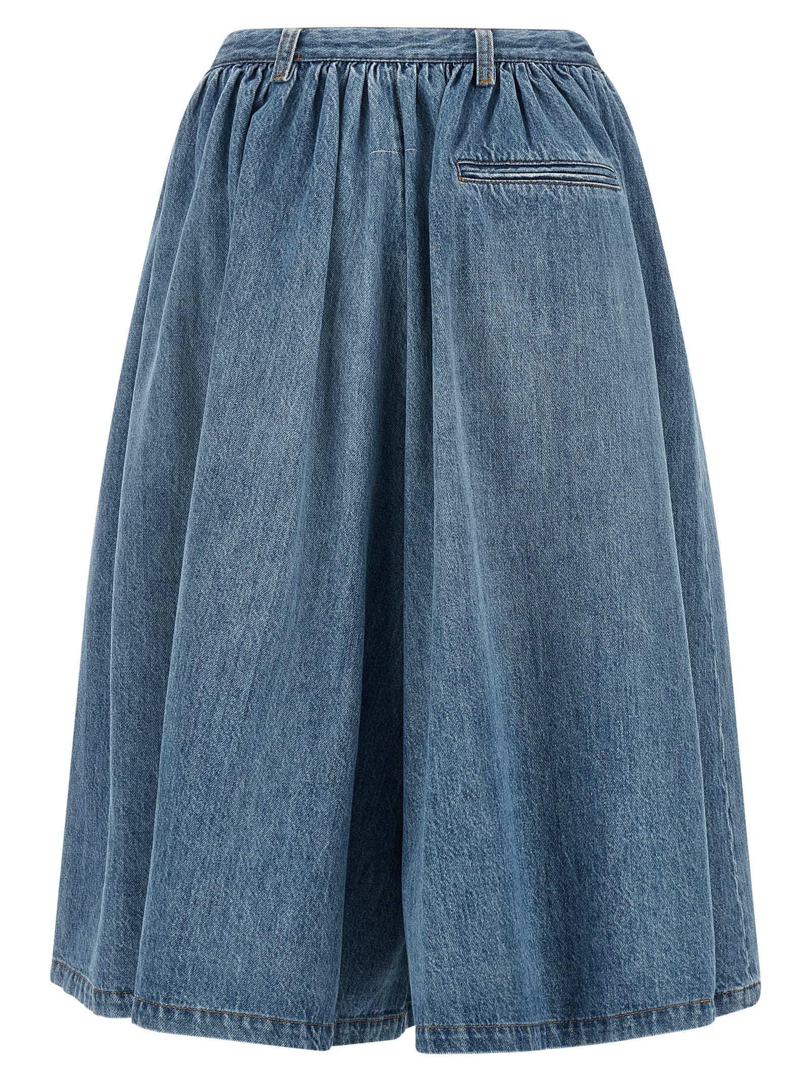 MM6 Maison Margiela Blue Cotton Bermuda Women's Shorts
