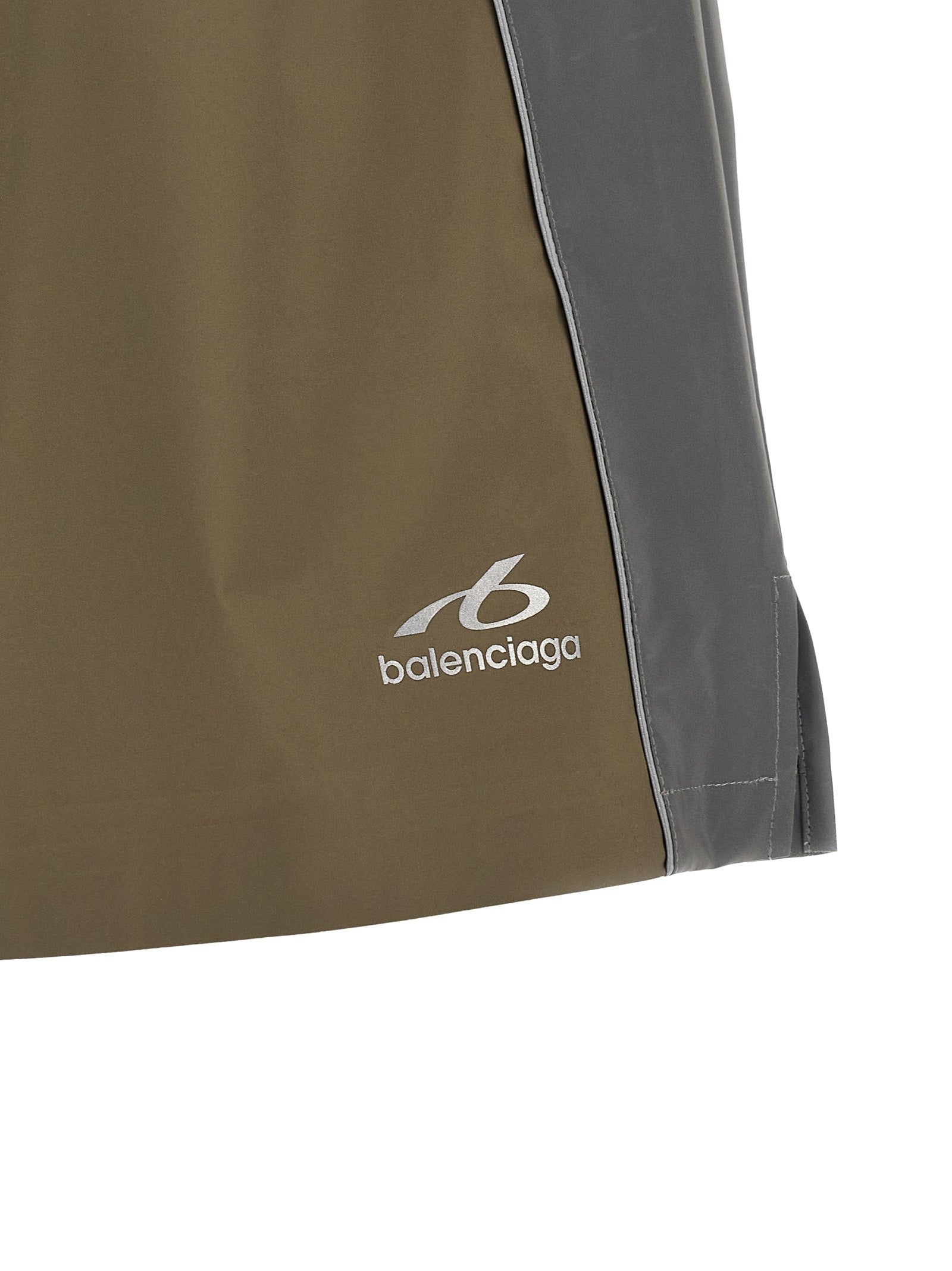 Balenciaga Gray Polyester Bermuda Men's Shorts