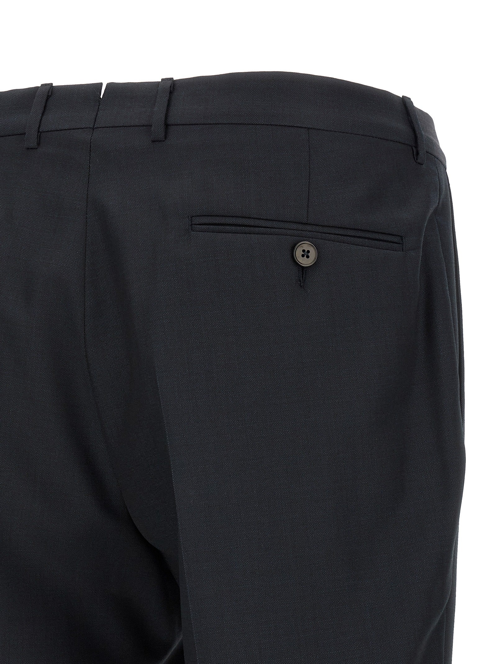 ZEGNA Blue Wool Two-Piece Men's Suit