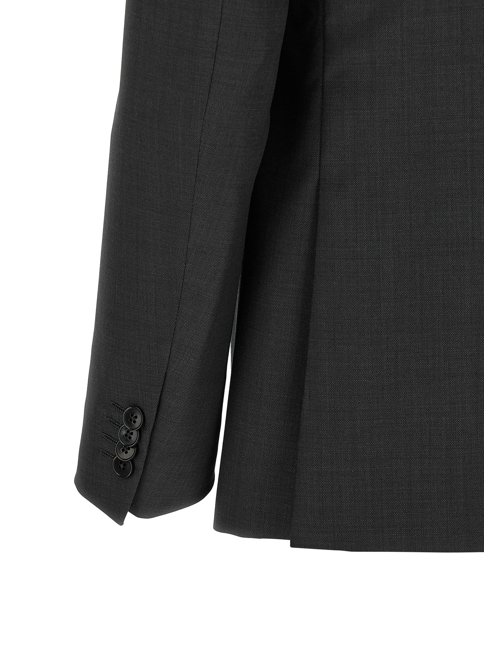 ZEGNA Gray Wool Two-Piece Men's Suit
