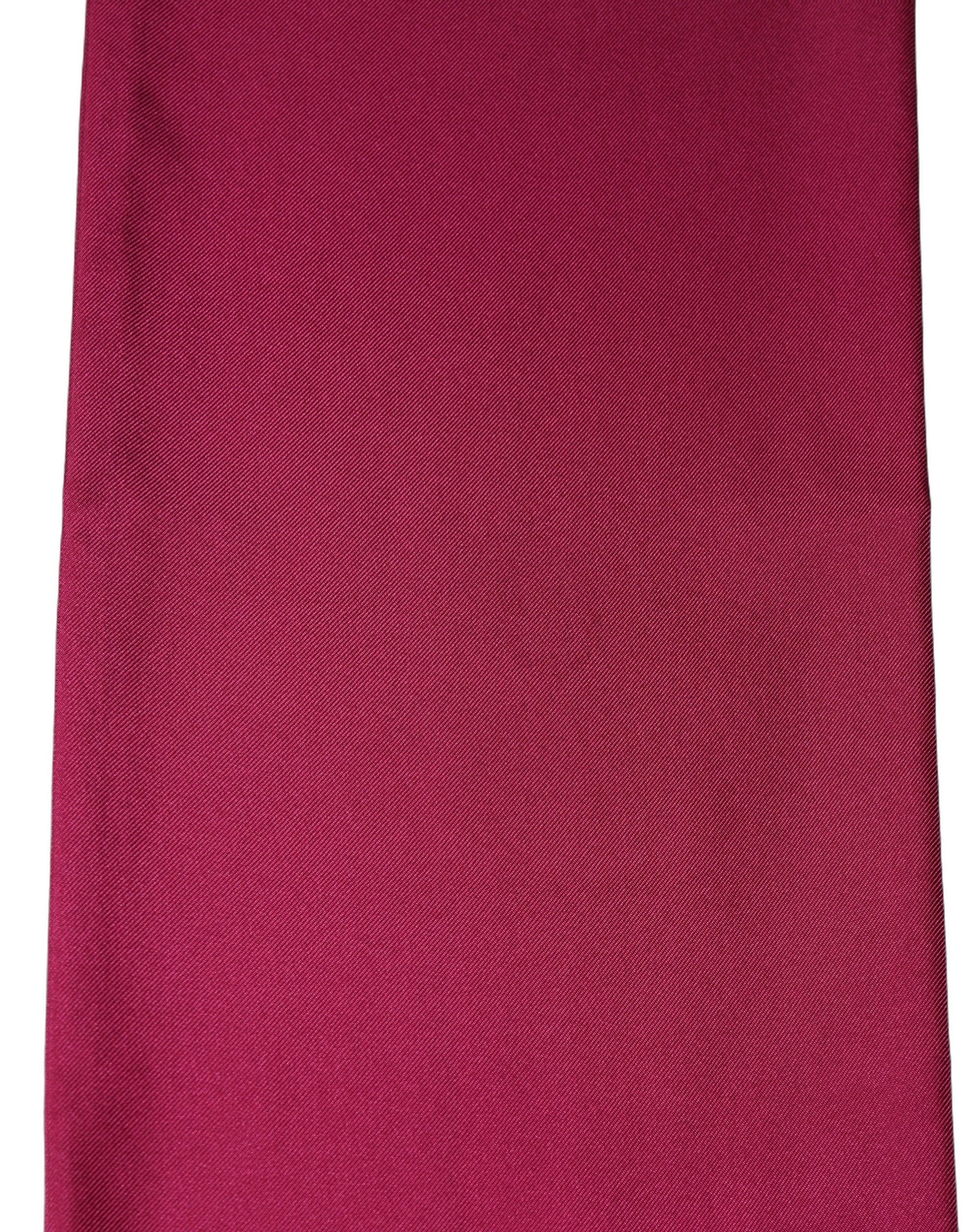 Dolce & Gabbana Men Burgundy Silk Fringed Lace Stole Men's Scarf (Pre-Owned)