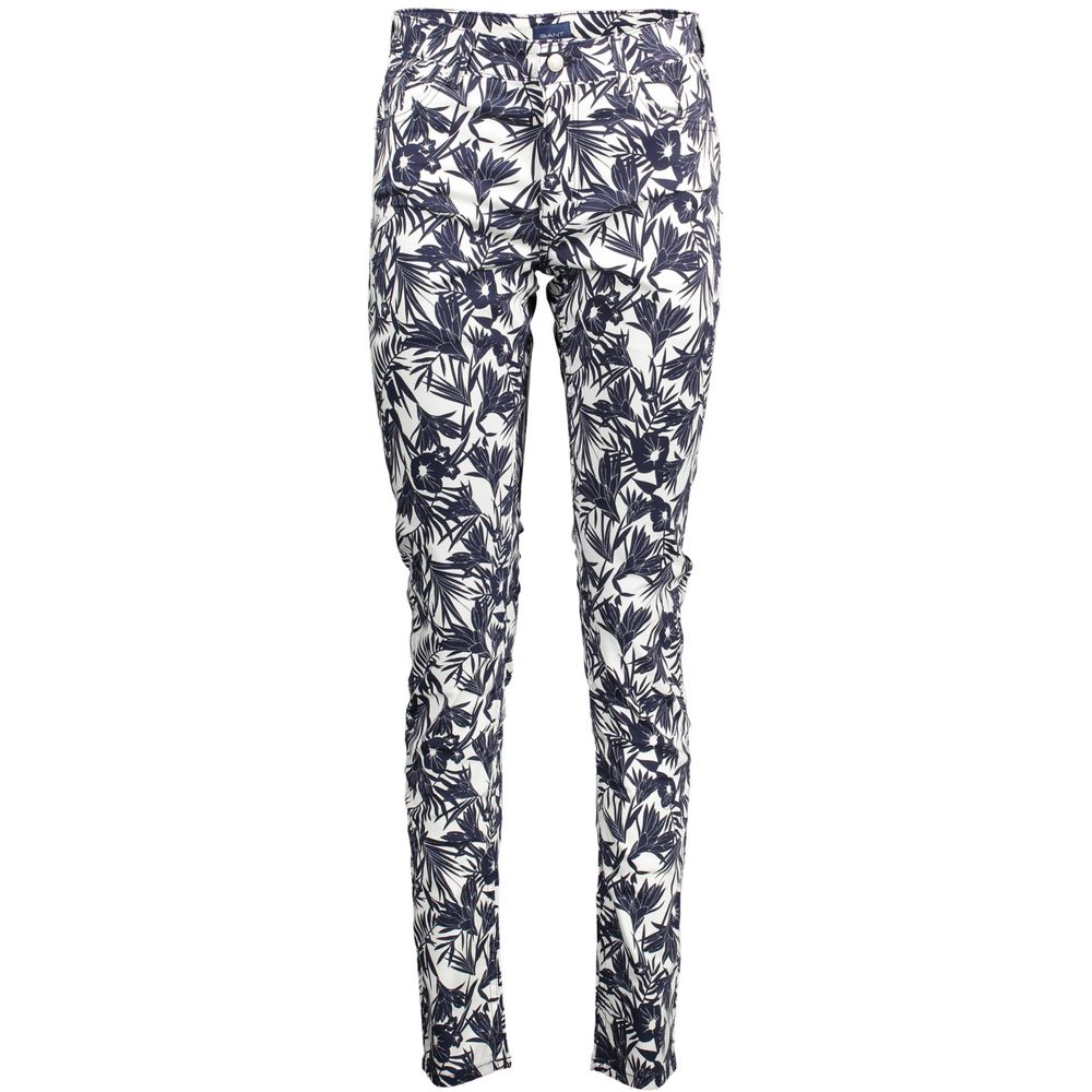 Gant Blue Organic Cotton Women's Women's Trouser