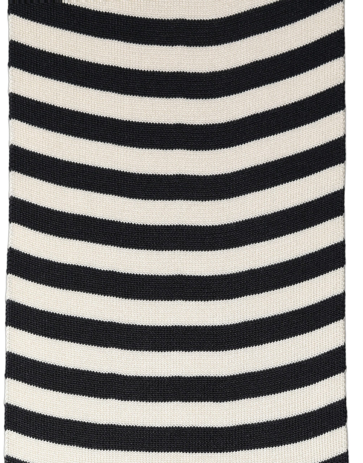 Dolce & Gabbana Black White Stripes Silk Knitted Shawl Men's Scarf