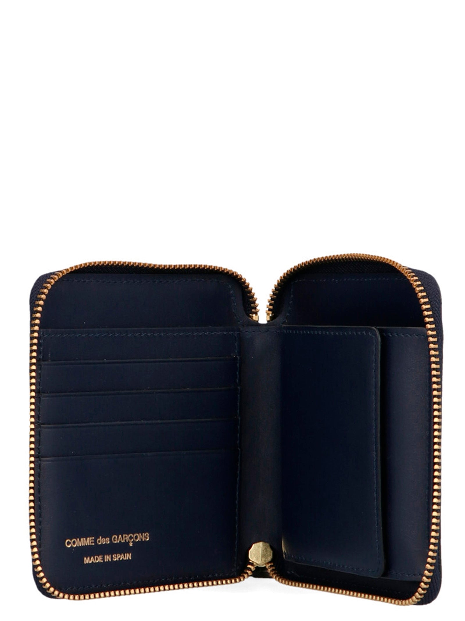 Comme Des Garçons Blue Calfskin Men's Wallet