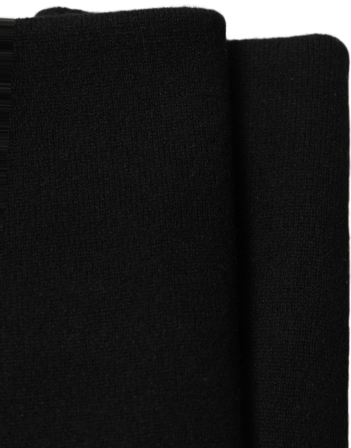 Dolce & Gabbana Men Black Cashmere Knitted Neck Warmer Men's Scarf