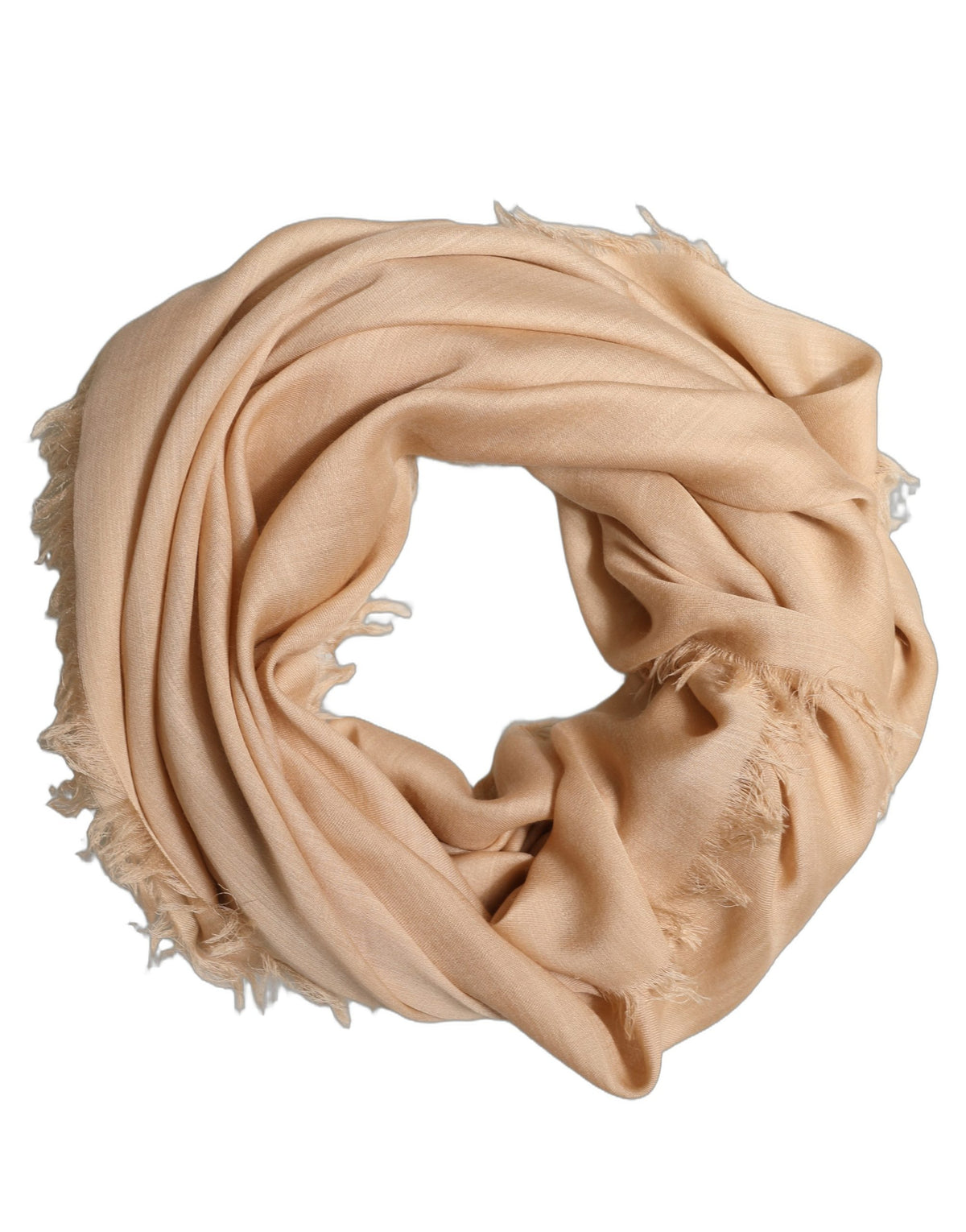 Dolce & Gabbana Beige Silk Wool Fringed Men Lace Stole Men's Scarf