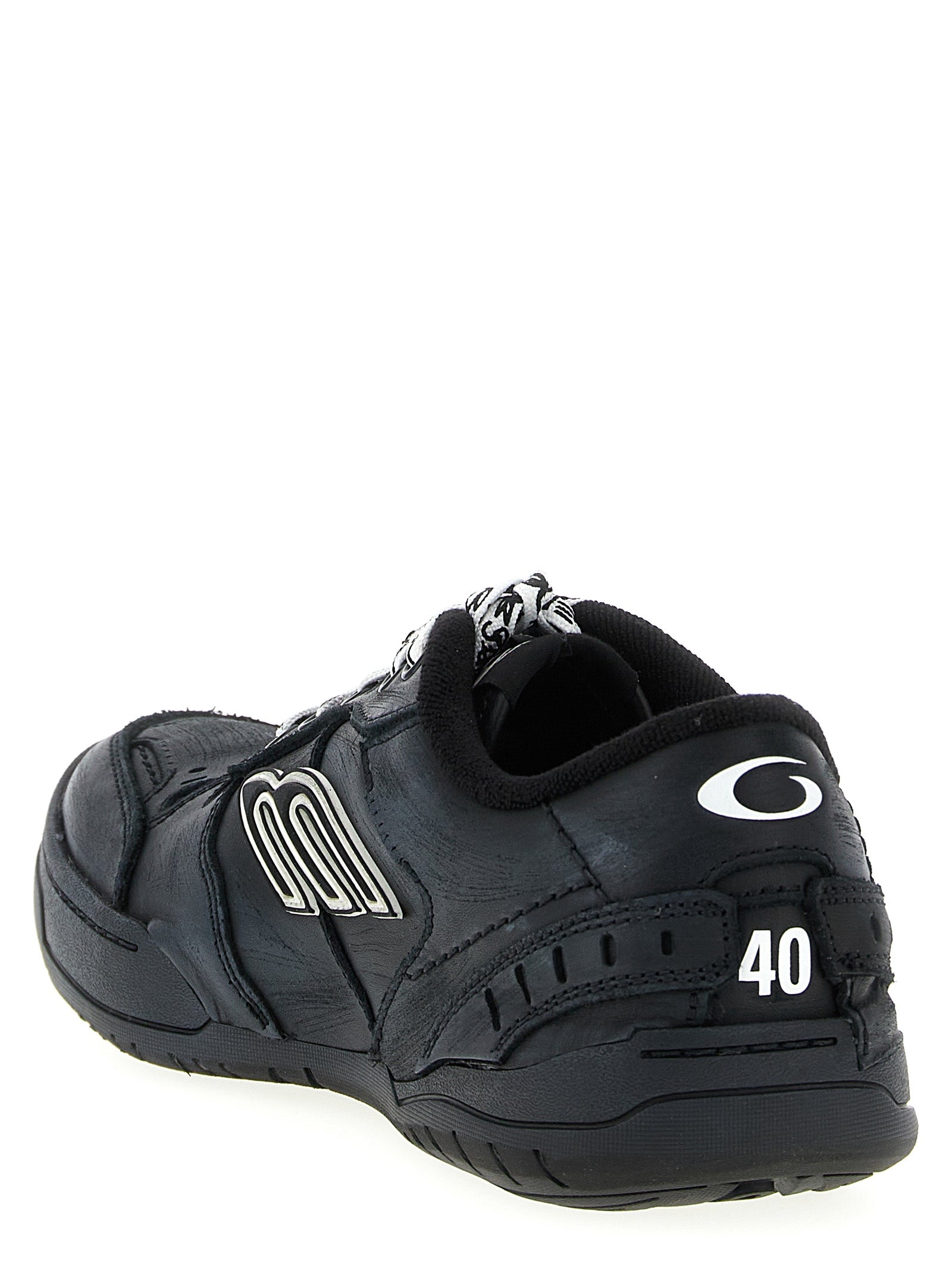 Balenciaga Black Calfskin Athletic Men's Sneakers