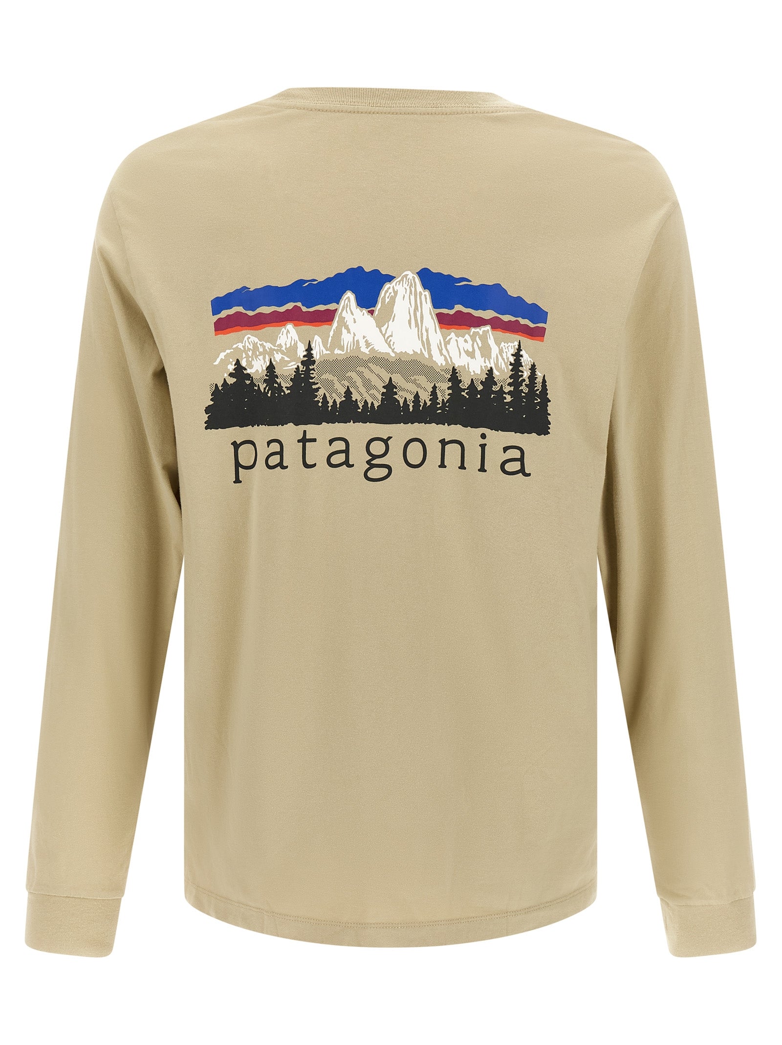 PATAGONIA Beige Cotton Men's T-Shirt