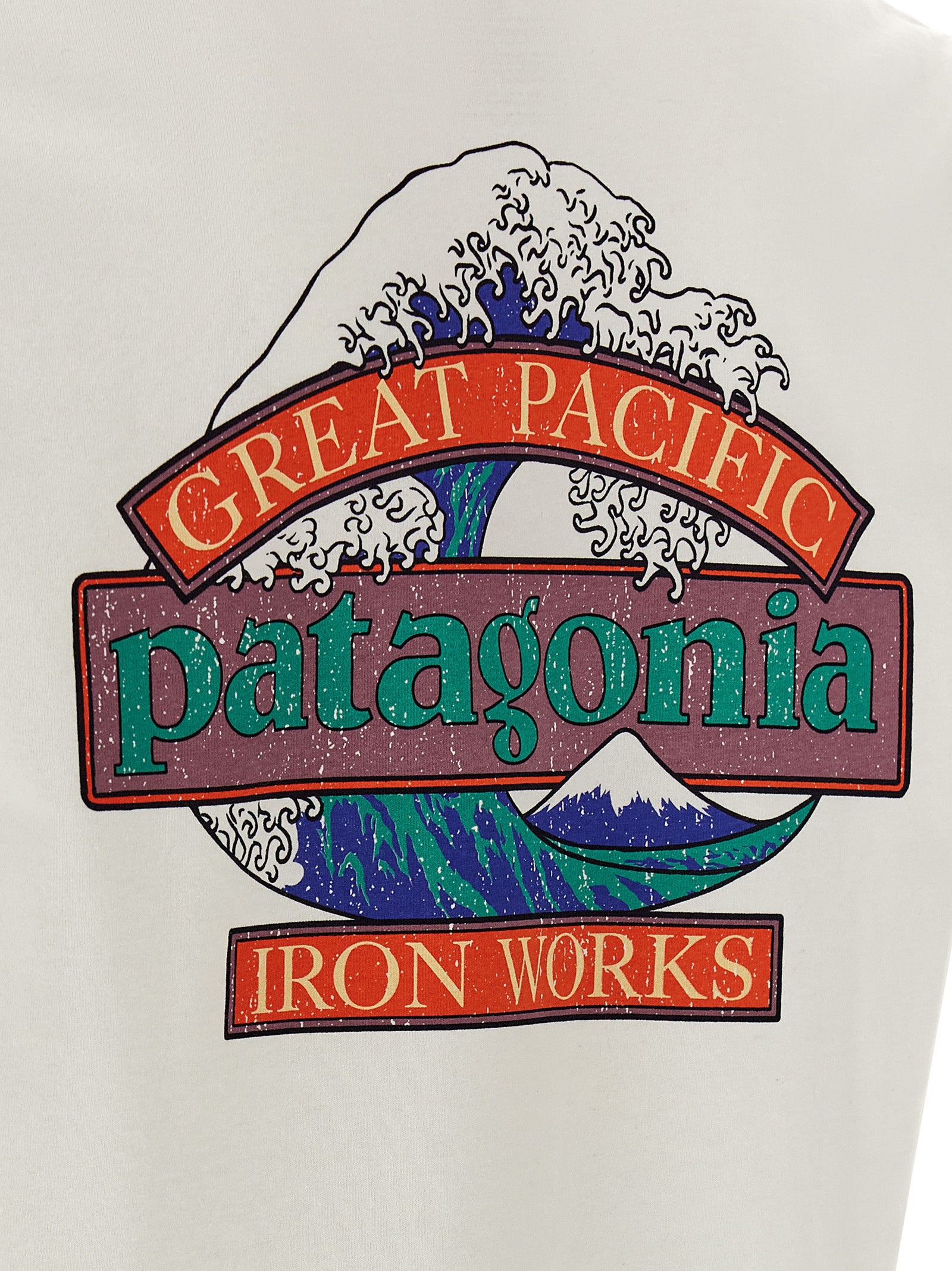 PATAGONIA White Cotton Men's T-Shirt