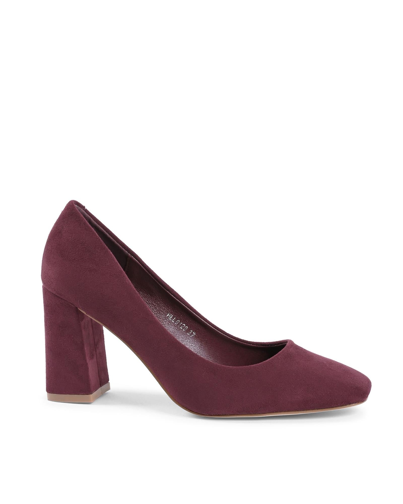19V69 Italia Bordeaux Fabric Platform Women's Pumps