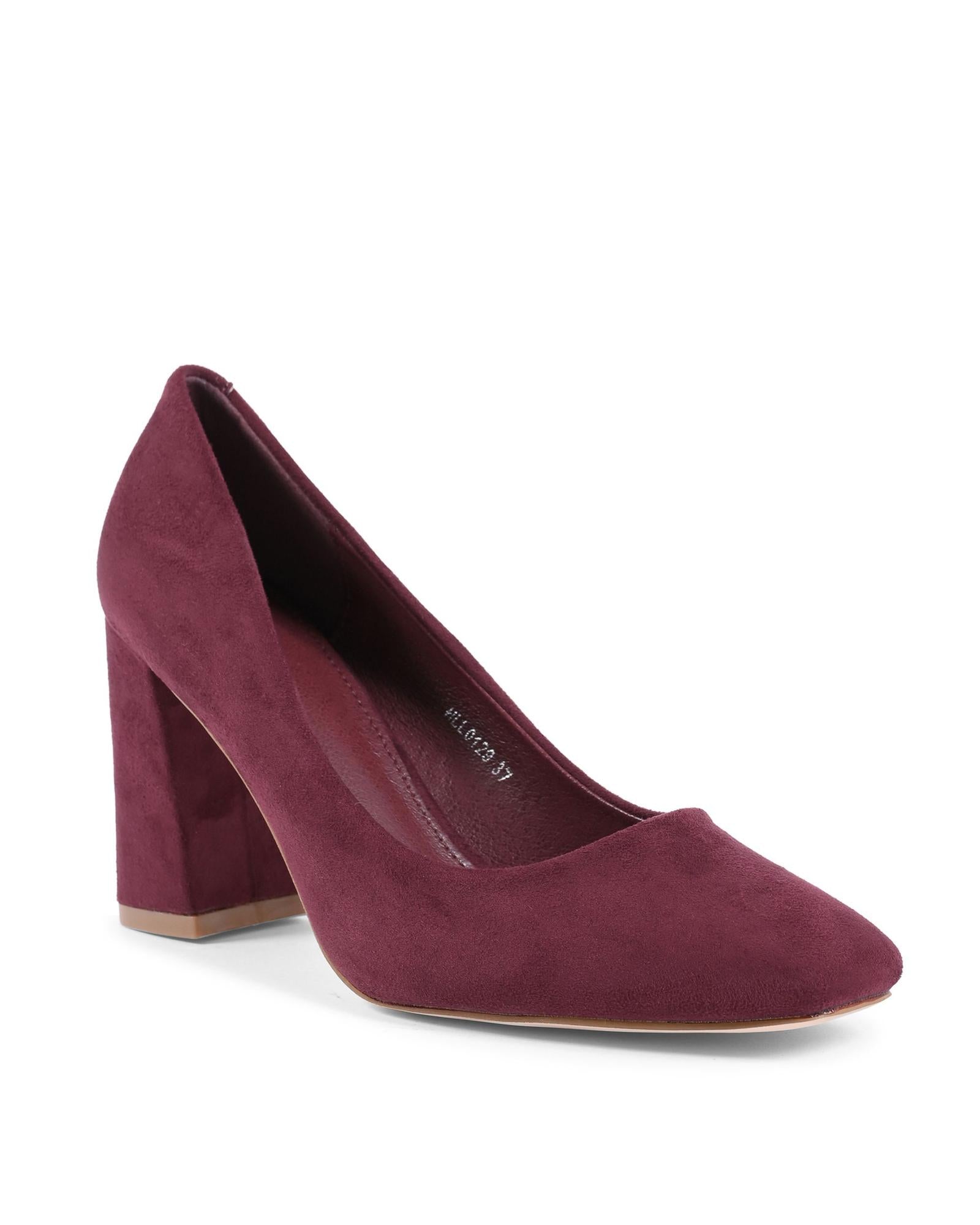 19V69 Italia Bordeaux Fabric Platform Women's Pumps