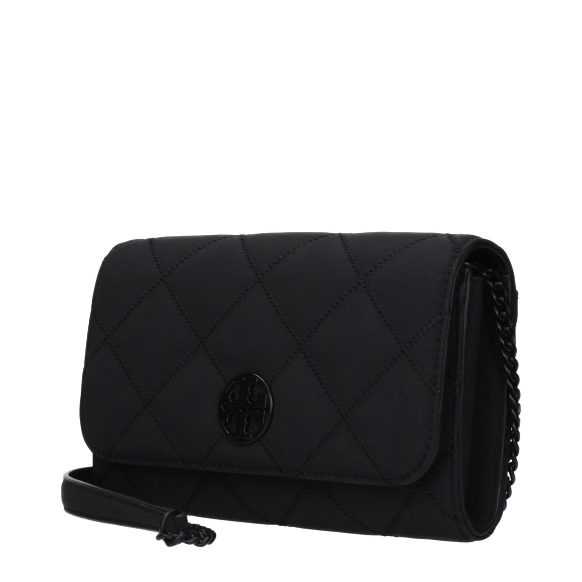 Tory Burch Black Leather Clutch Women's Bag