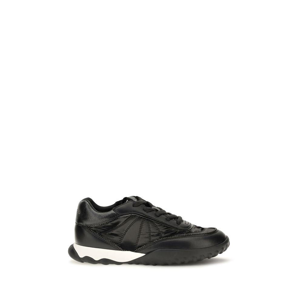 PINKO Black Fabric Low Top Women's Sneakers