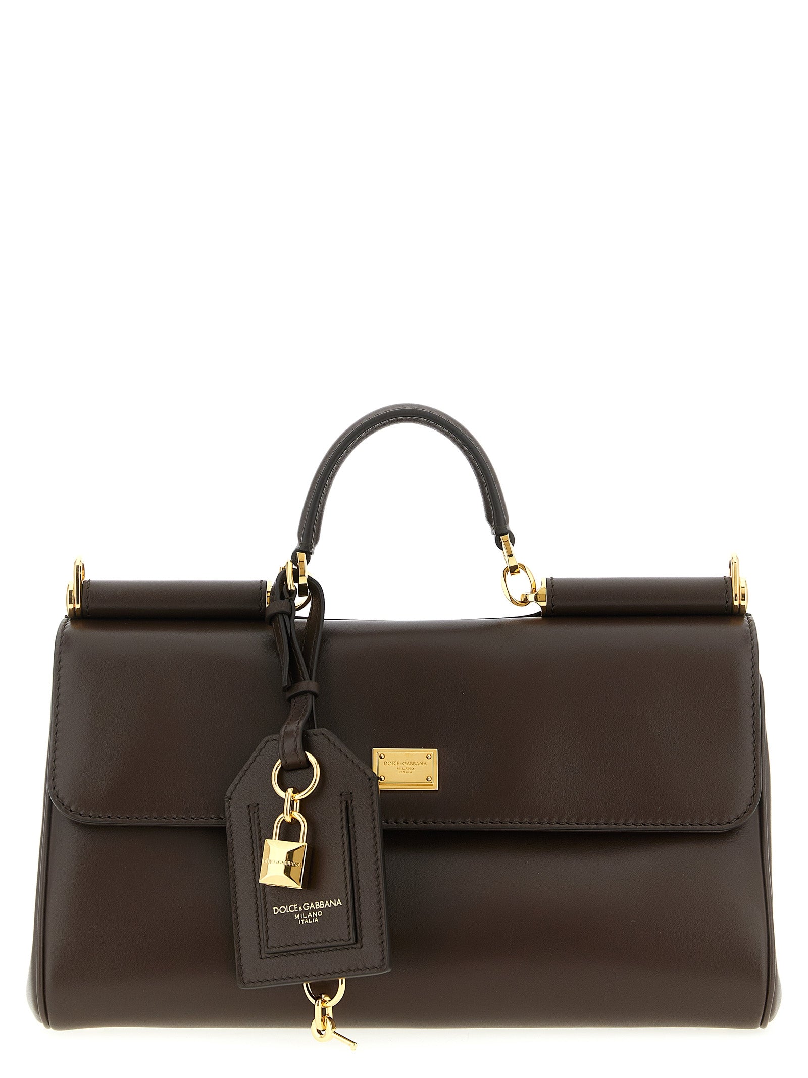 Dolce & Gabbana Brown Calfskin Crossbody Women's Bag