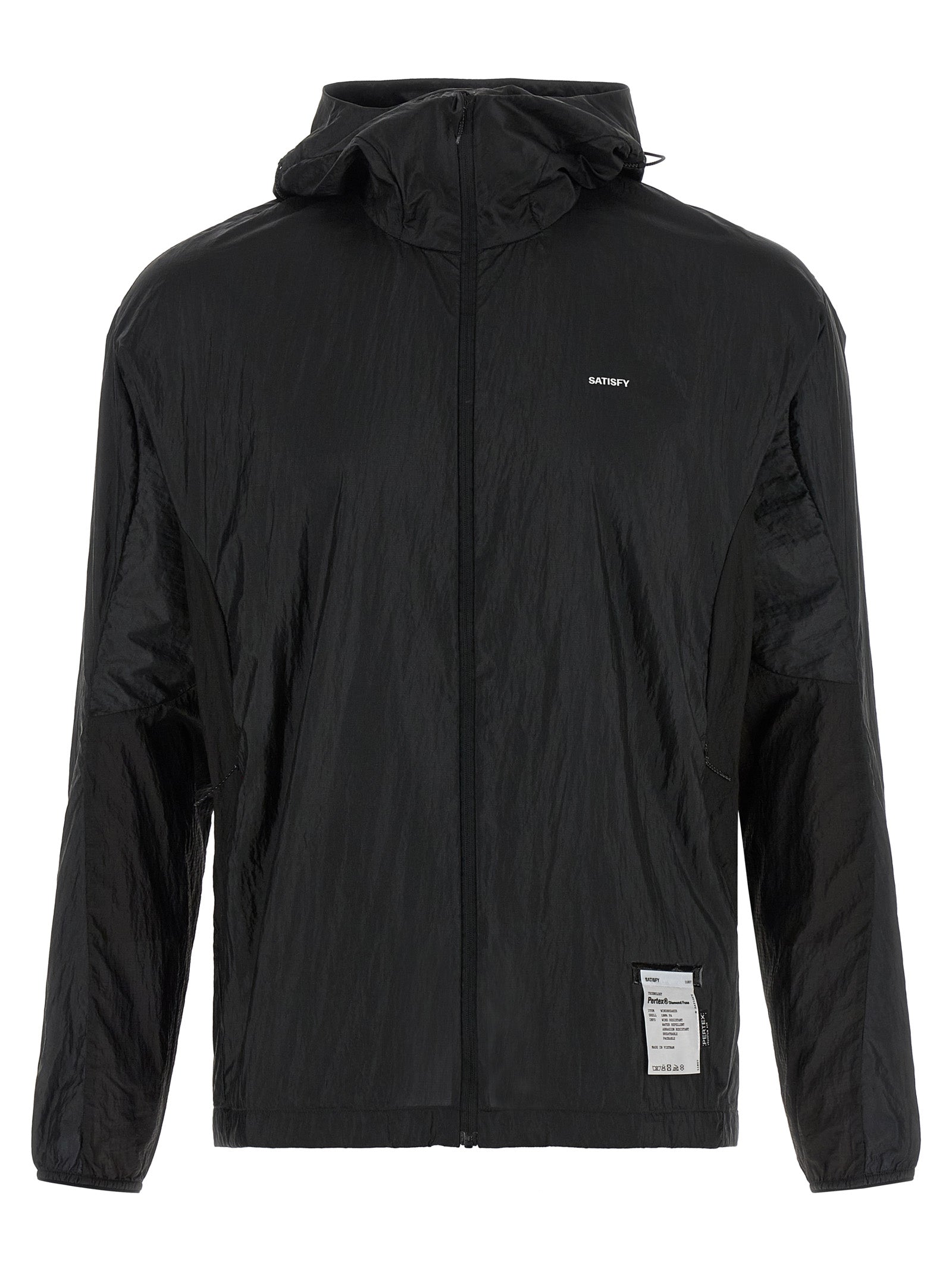 SATISFY Black Polyamide Shell Men's Jacket