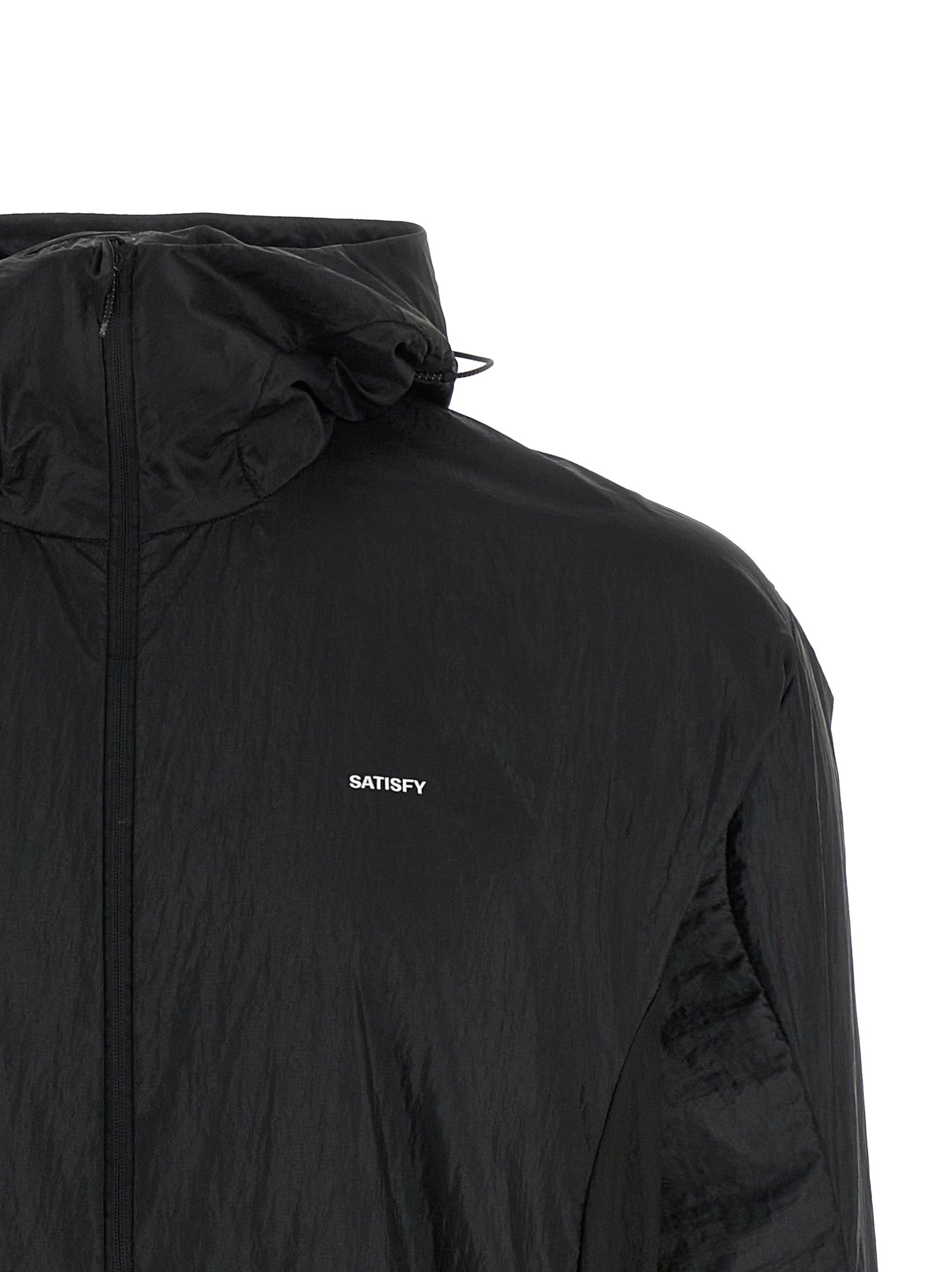 SATISFY Black Polyamide Shell Men's Jacket