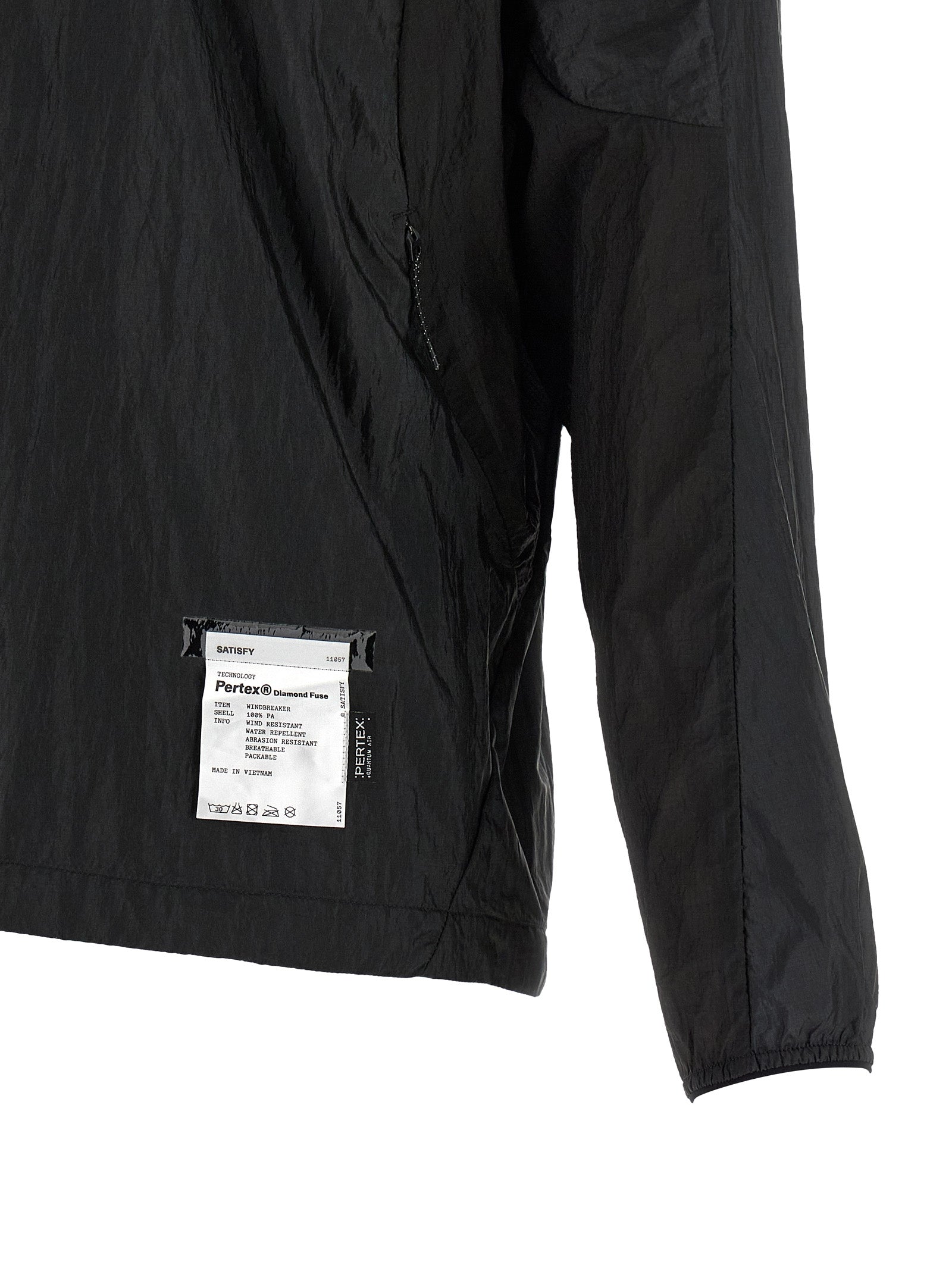 SATISFY Black Polyamide Shell Men's Jacket