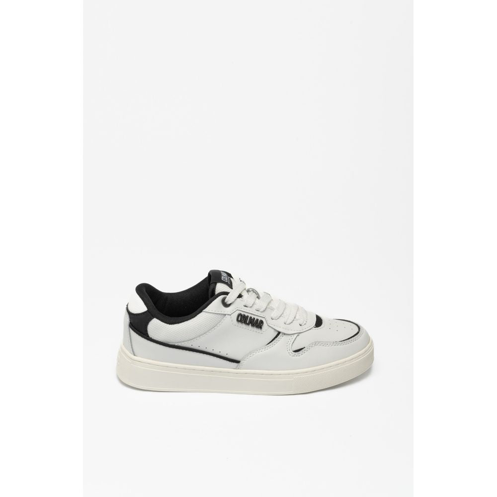 Colmar Black And White Leather Low Top Men's Sneakers