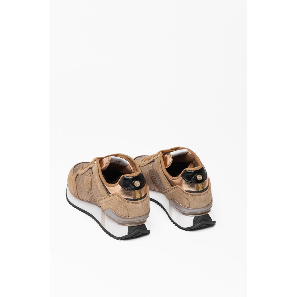 Colmar Bronze Leather Low Top Women's Sneakers