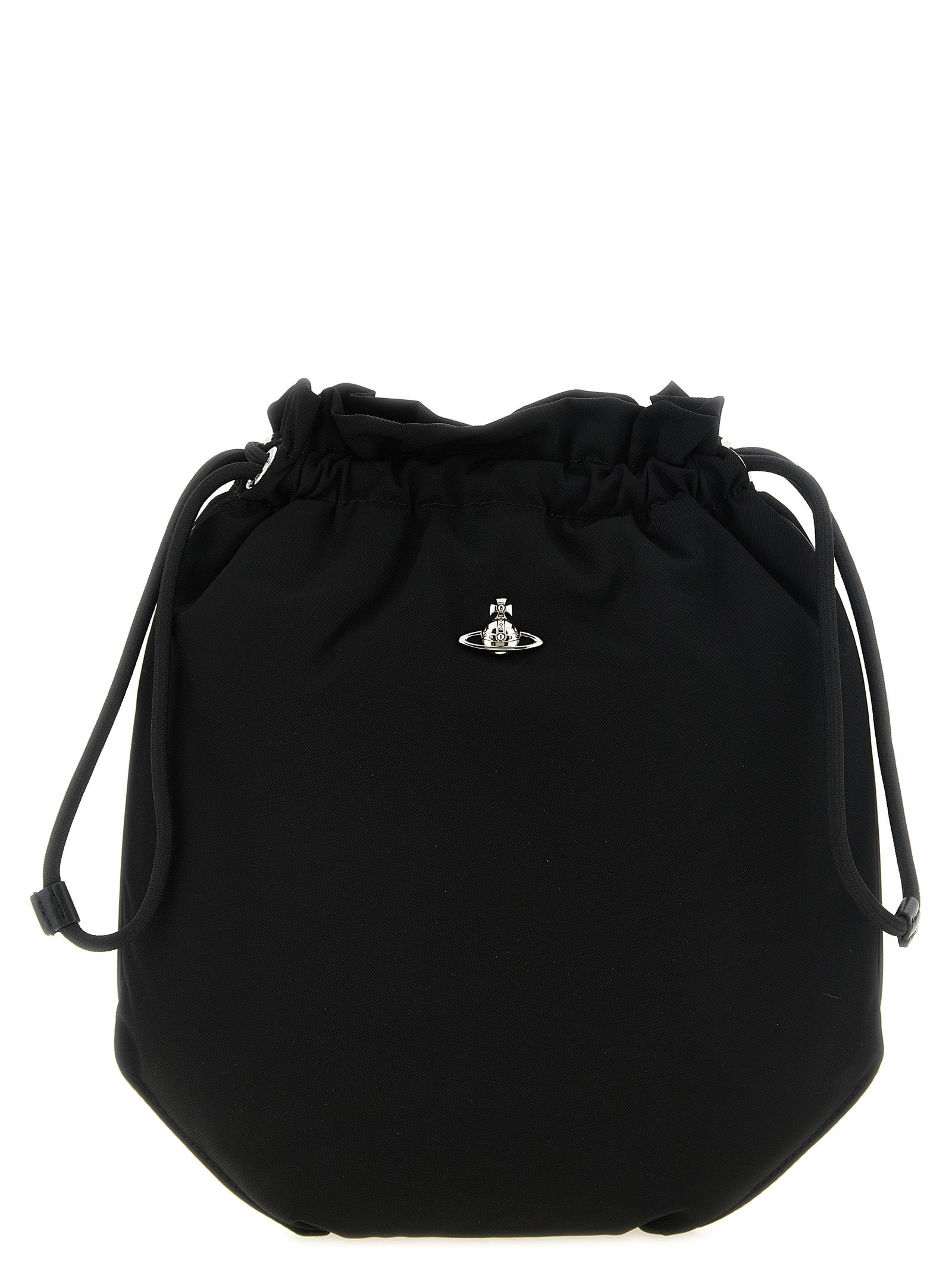 Vivienne Westwood Black Polyester Clutch Women's Bag