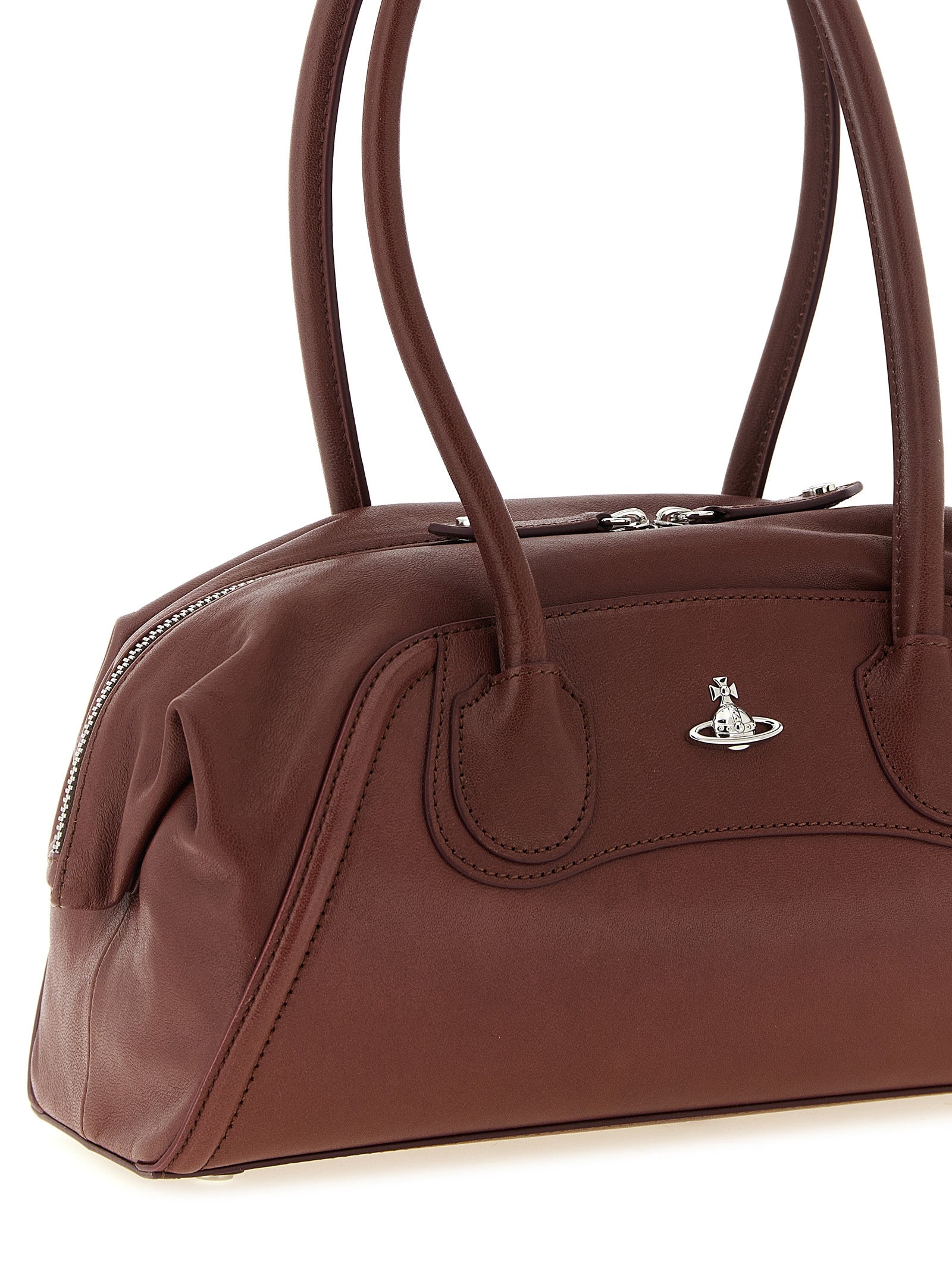 Vivienne Westwood Brown Calfskin Shoulder Women's Bag