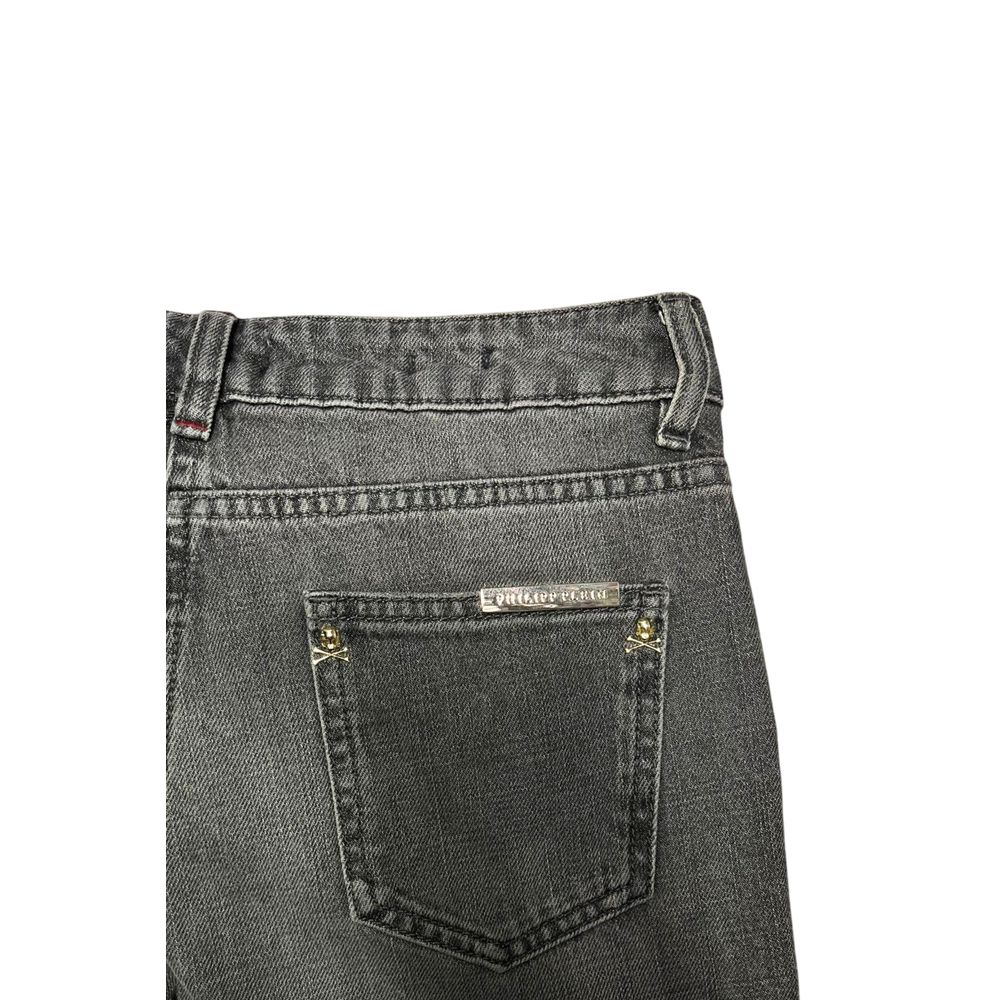 Philipp Plein Grey Cotton Women Women's Jeans