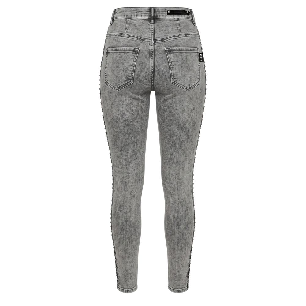 Philipp Plein Grey Cotton Women Women's Pants