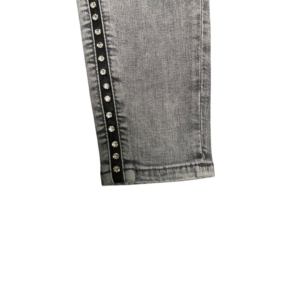 Philipp Plein Grey Cotton Women Women's Pants
