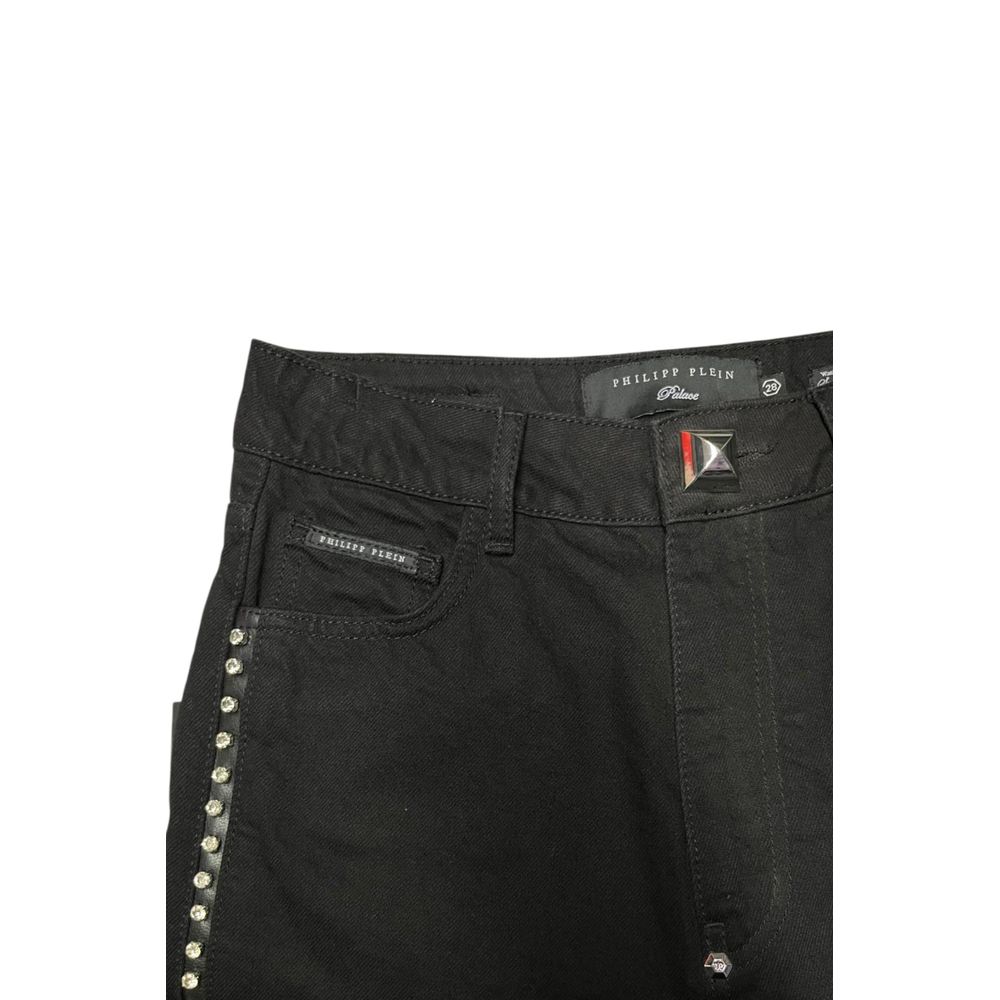 Philipp Plein Black Cotton Women Women's Pant