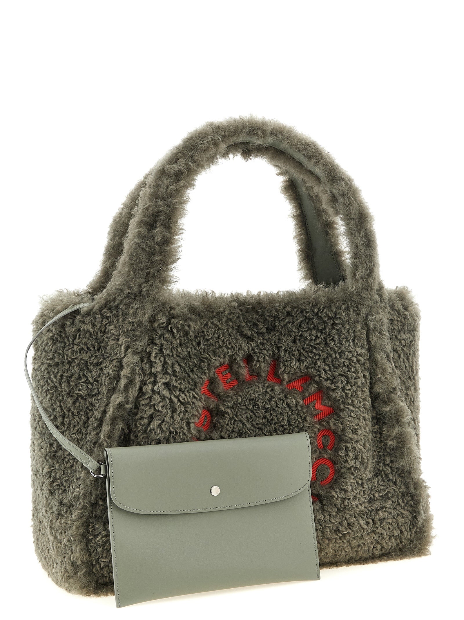 Stella McCartney Gray Polyester Tote Women's Bag