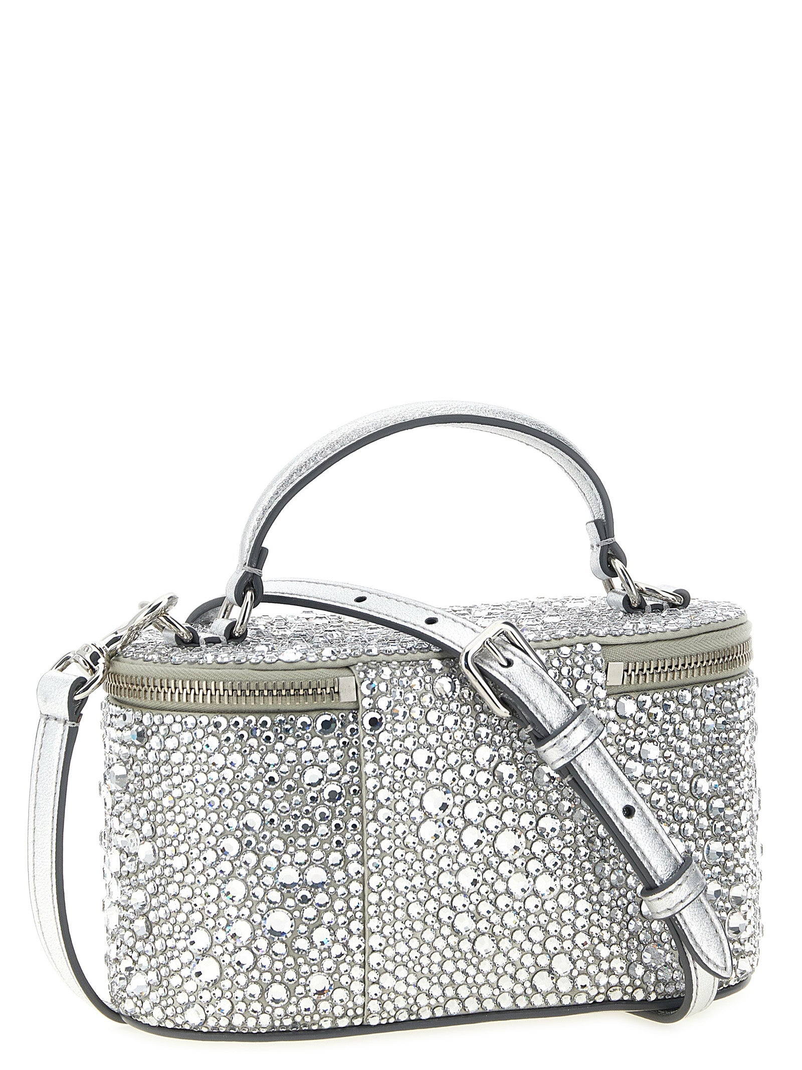 Valentino Garavani Silver Viscose Women's Handbag