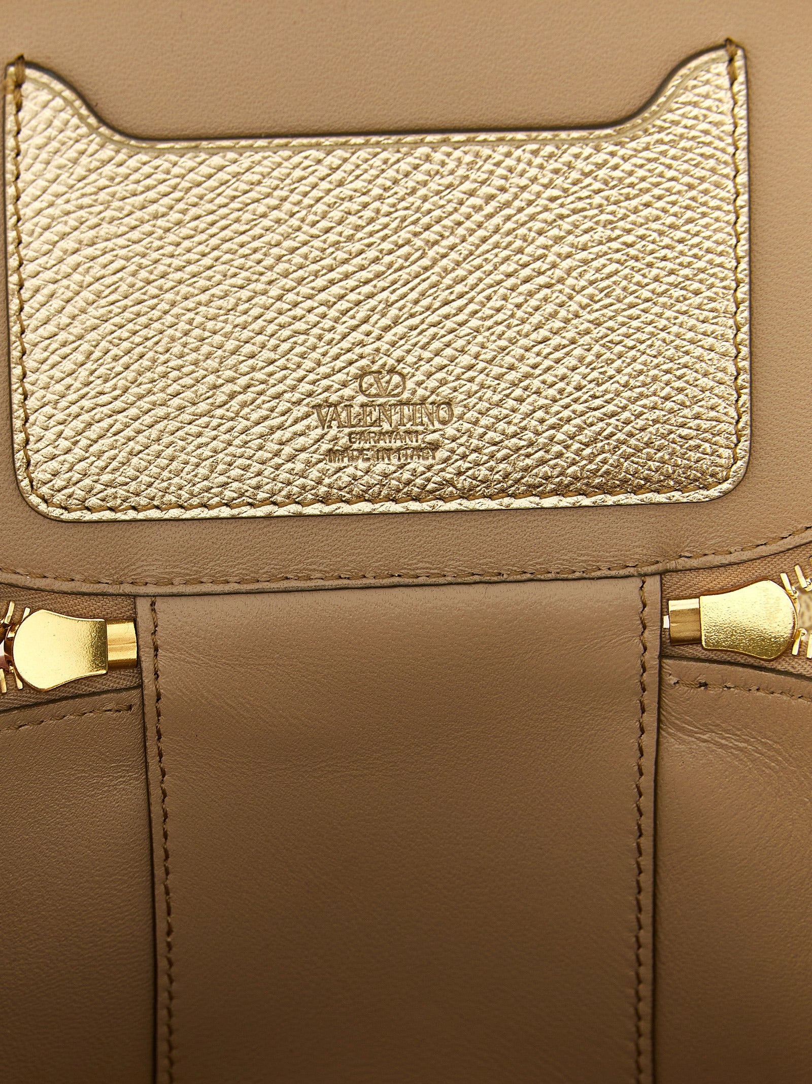 Valentino Garavani Gold Calfskin Women's Handbag