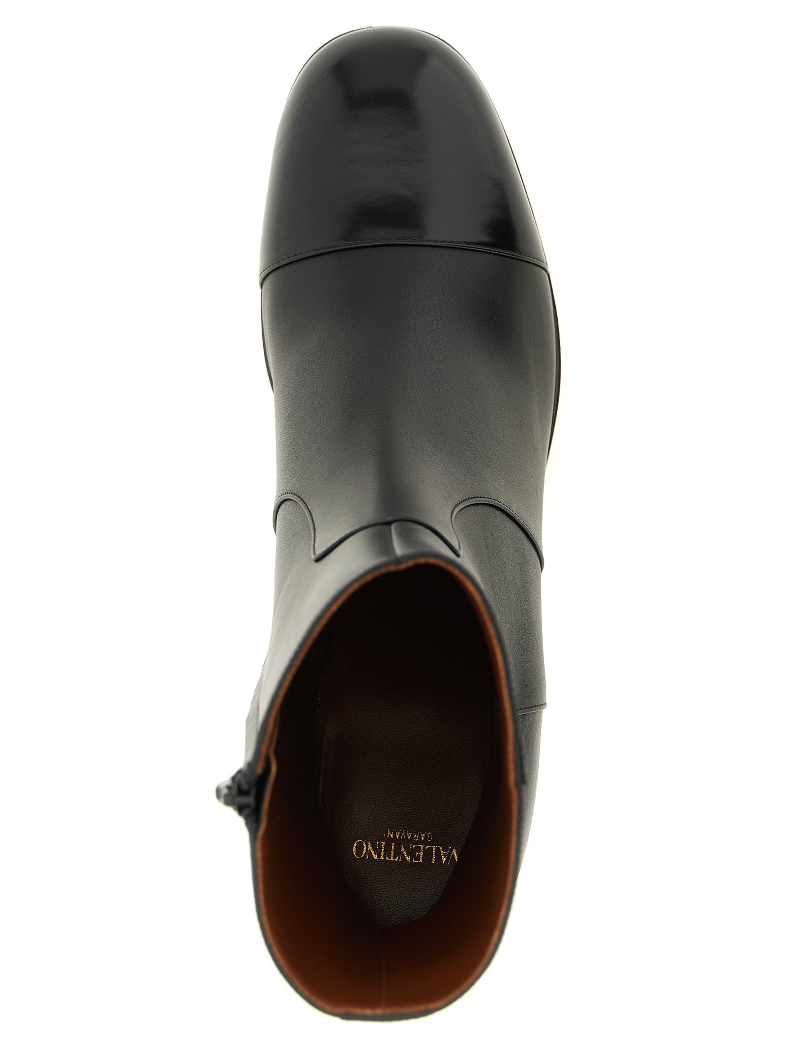 Valentino Garavani Black Calfskin Ankle Women's Boots