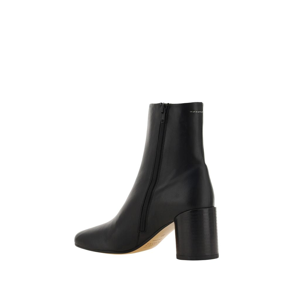 MM6 Black Lamb Ovis Aries Ankle Women's Boots