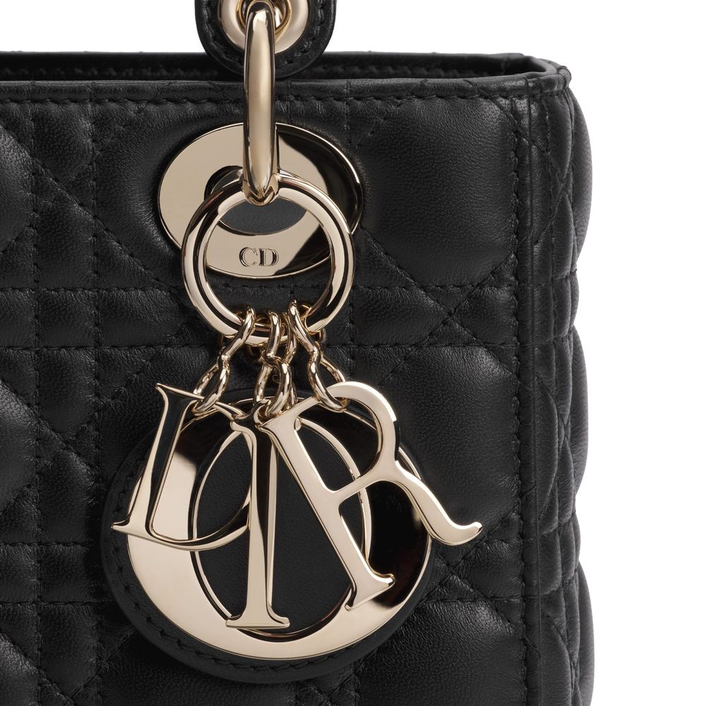 Dior Black Lamb Leather Shoulder Women's Bag