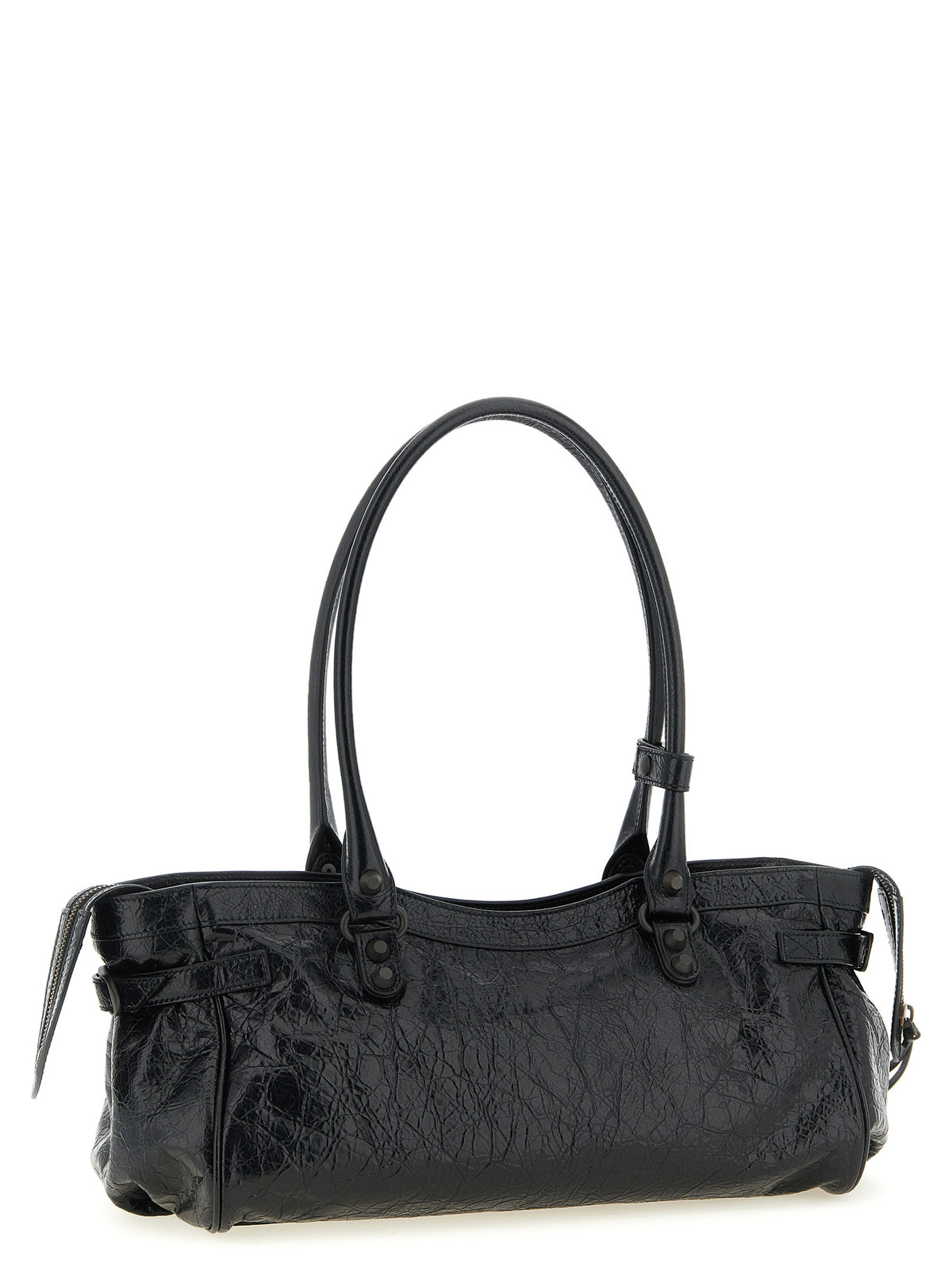 Balenciaga Black Lamb Leather Shoulder Women's Bag
