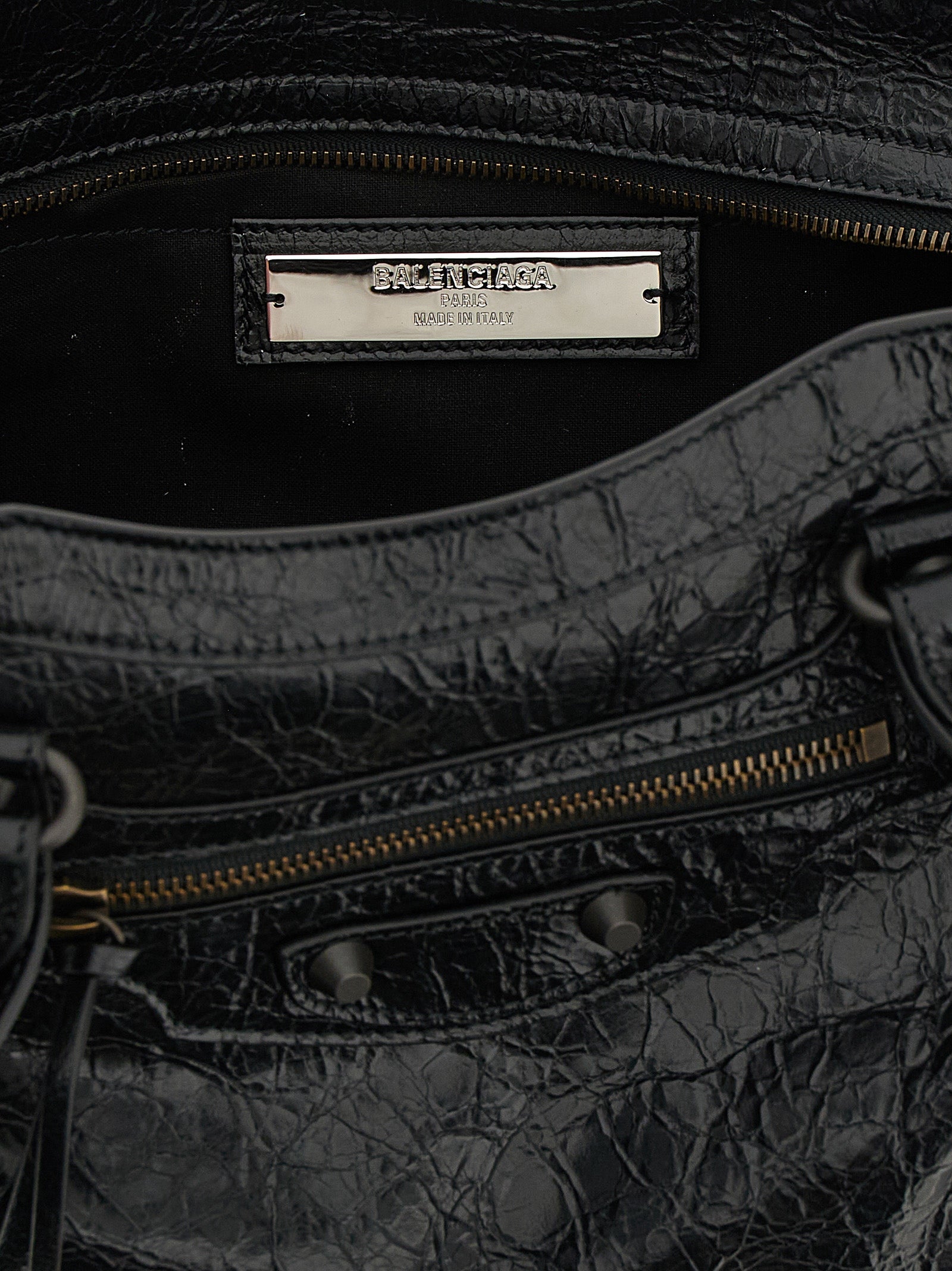 Balenciaga Black Lamb Leather Shoulder Women's Bag