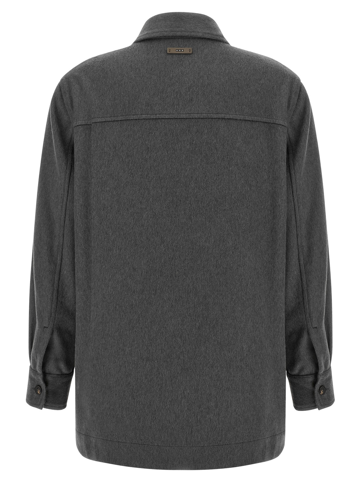 Peserico Gray Virgin Wool Women's Blouse