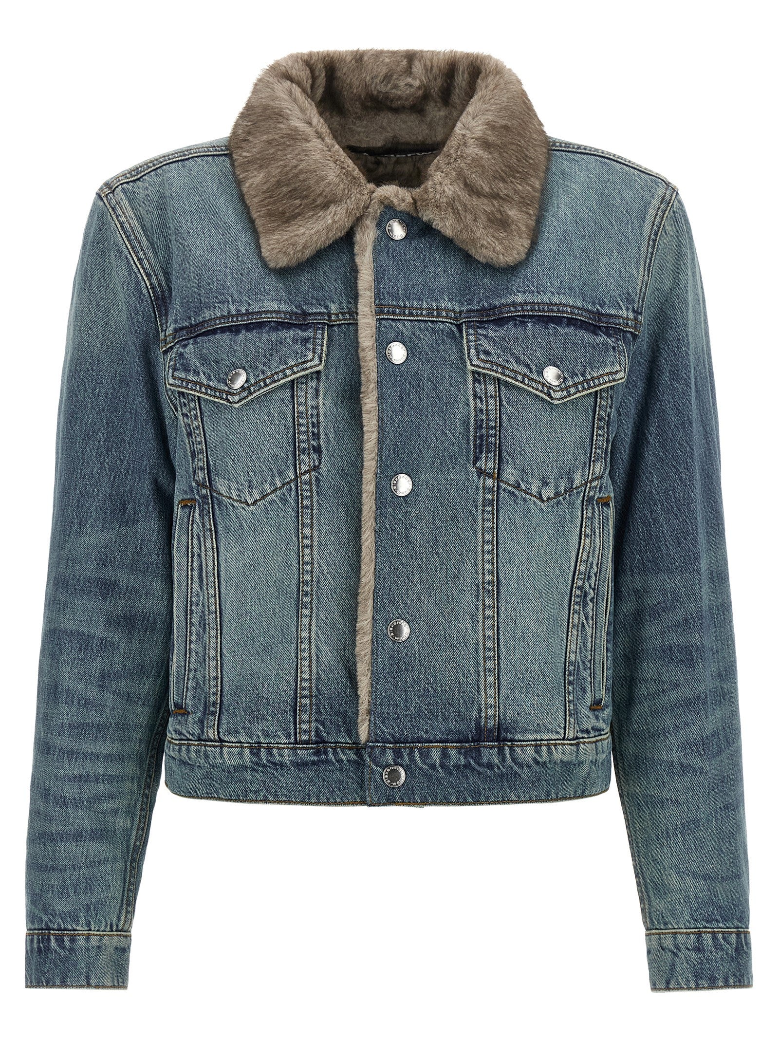 DENIM X ALEXANDER WANG Blue Cotton Denim Women's Jacket
