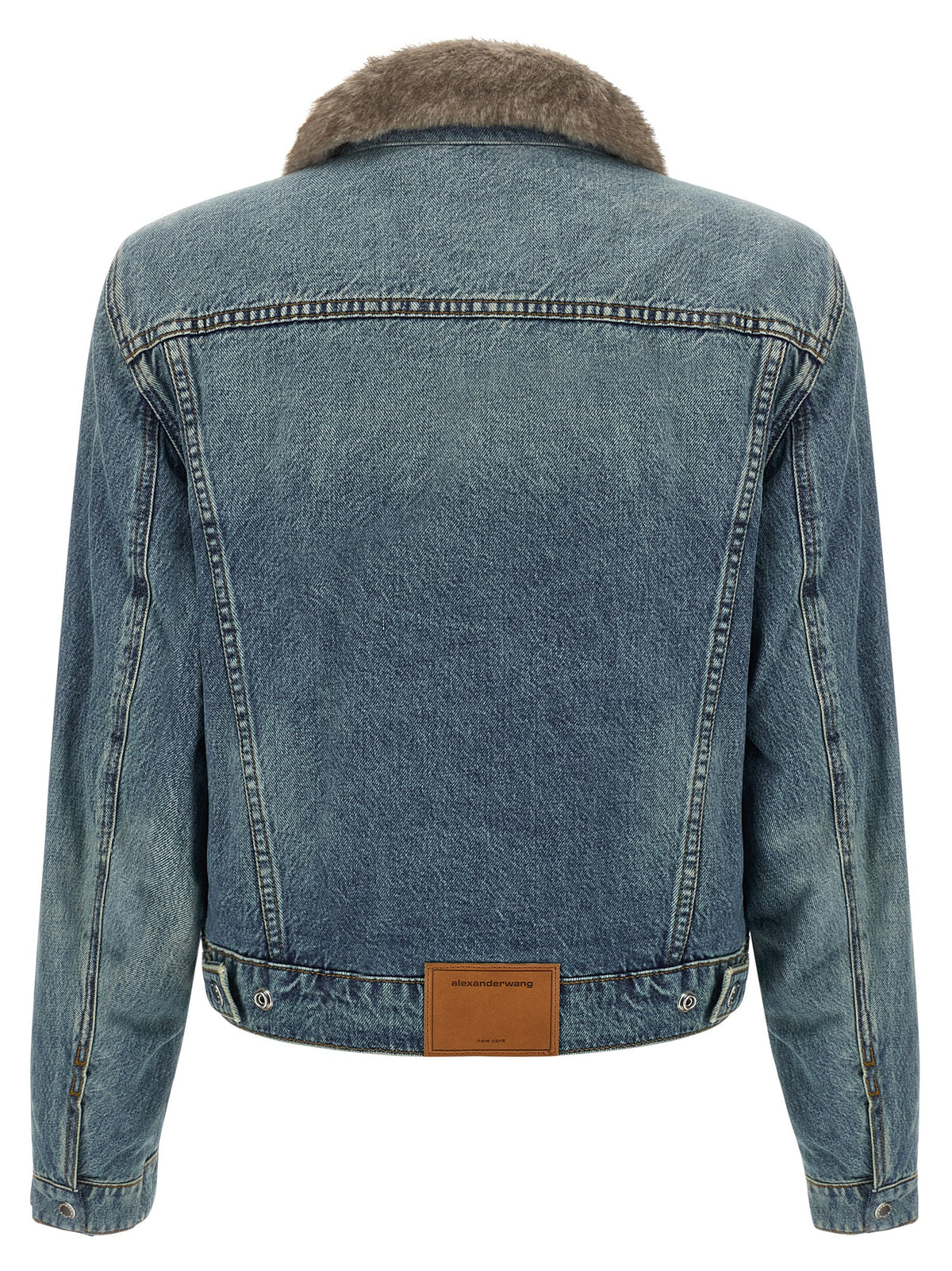 DENIM X ALEXANDER WANG Blue Cotton Denim Women's Jacket