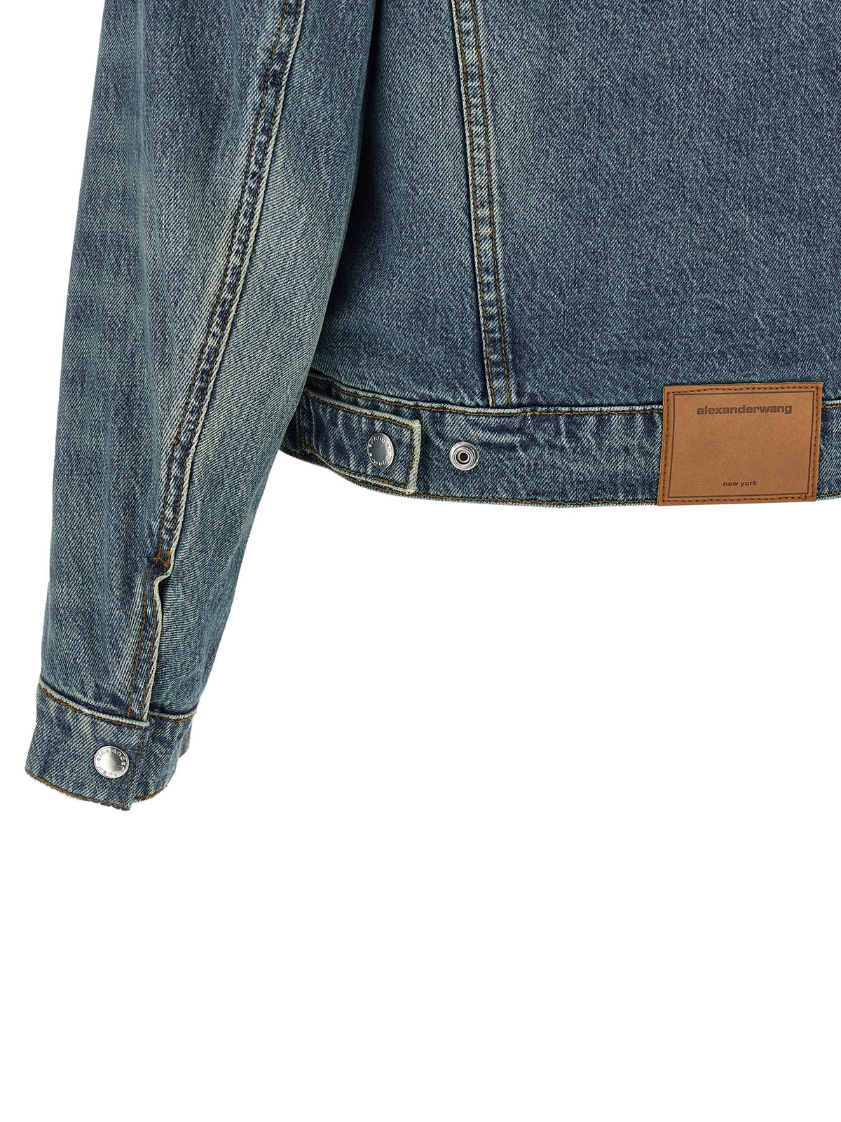 DENIM X ALEXANDER WANG Blue Cotton Denim Women's Jacket